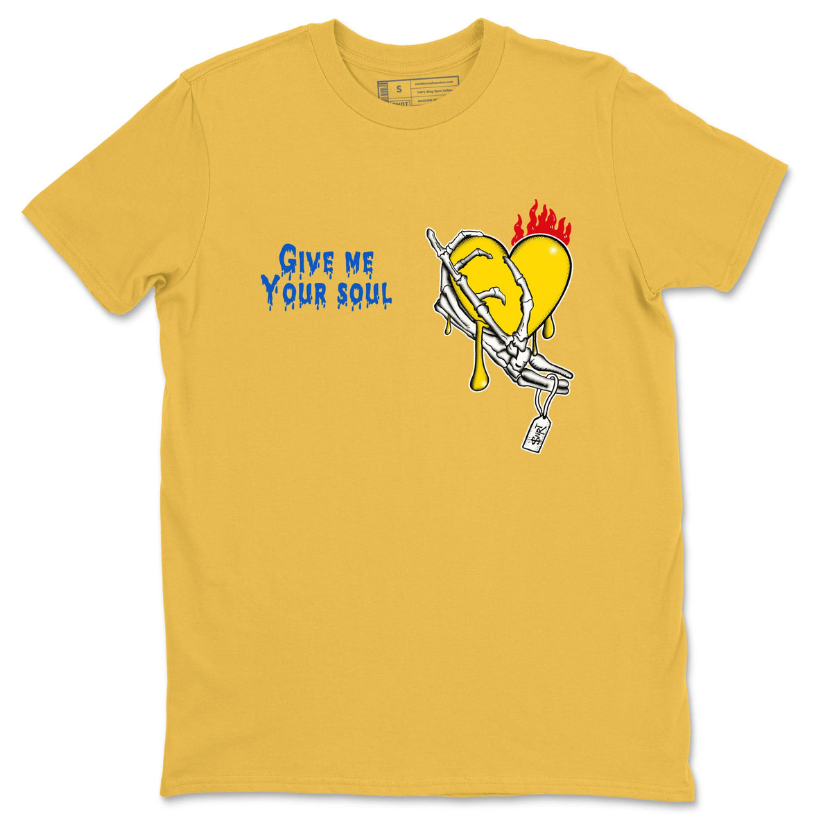 1s Travis Scott Canary shirts to match jordans Give Me Your Soul sneaker match tees Air Jordan 1 Travis Scott Canary Drip Gear Zone unisex cotton Daisy 2 crew neck shirts