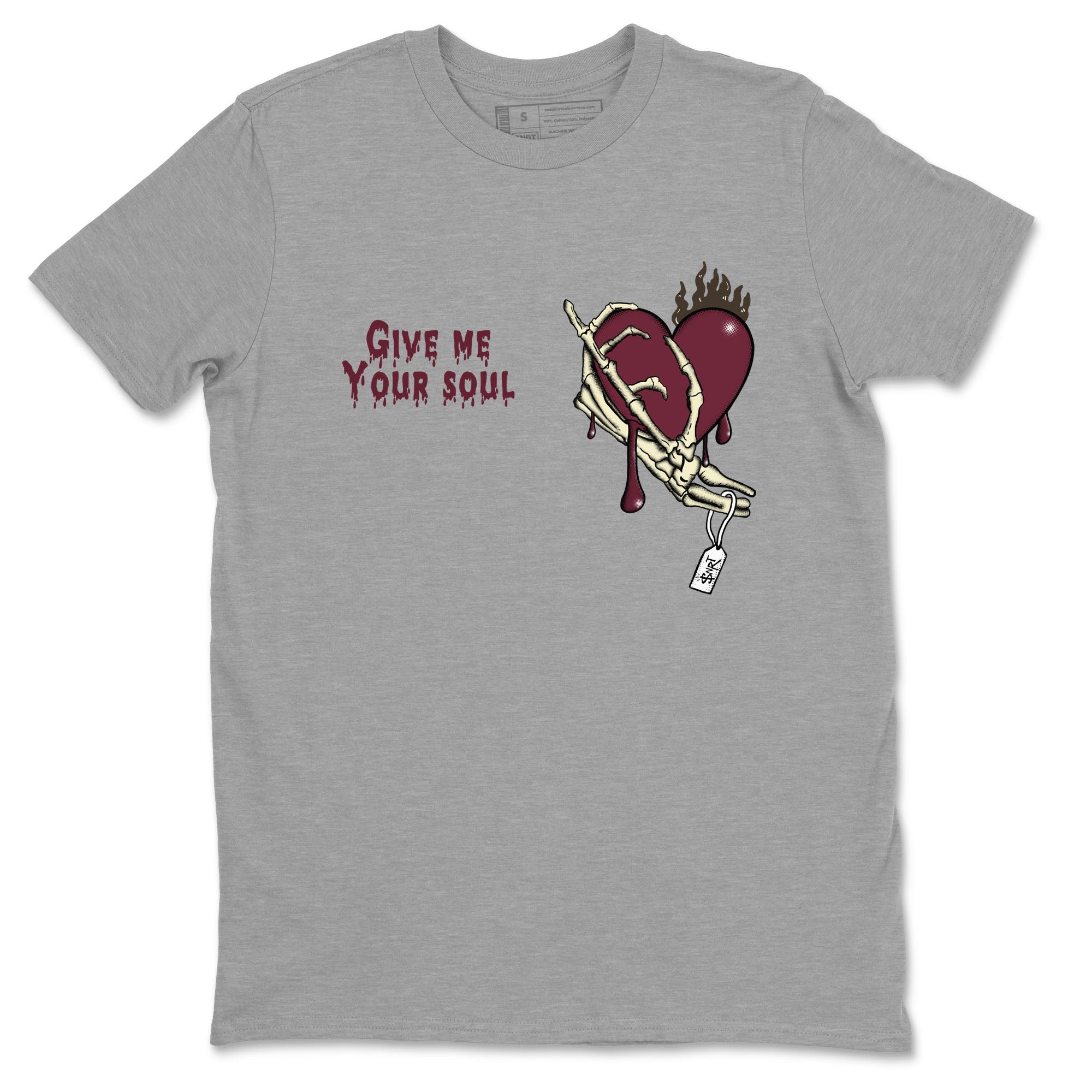3s A Ma Maniere x Burgundy Crush shirts to match jordans Give Me Your Soul sneaker match tees Air Jordan 3 A Ma Maniere x Burgundy Crush Drip Gear Zone unisex cotton Heather Grey 2 crew neck shirts