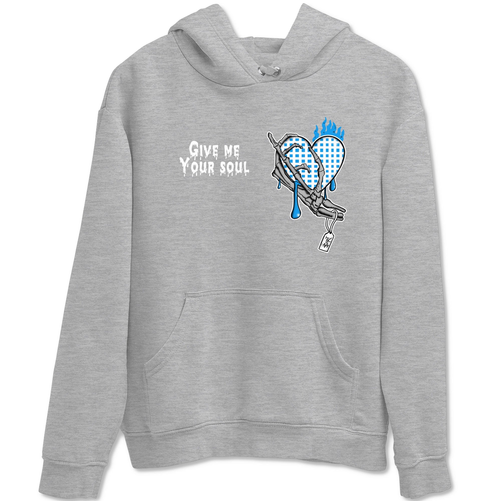 4s Military Blue shirts to match jordans Give Me Your Soul sneaker match tees Air Jordan 4 Military Blue Drip Gear Zone unisex cotton Heather Grey 2 crew neck shirts