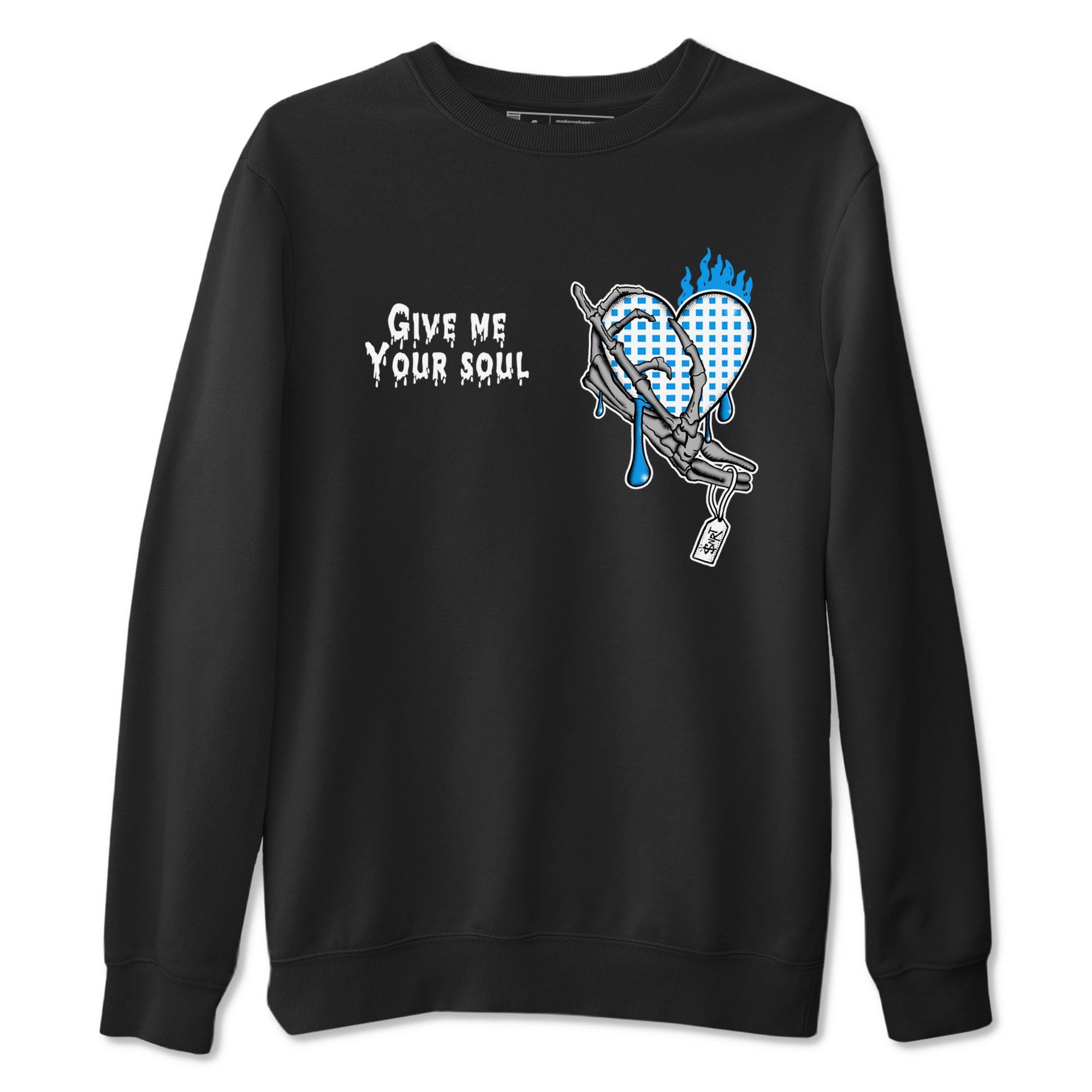 4s Military Blue shirts to match jordans Give Me Your Soul sneaker match tees Air Jordan 4 Military Blue Drip Gear Zone unisex cotton Black 2 crew neck shirts