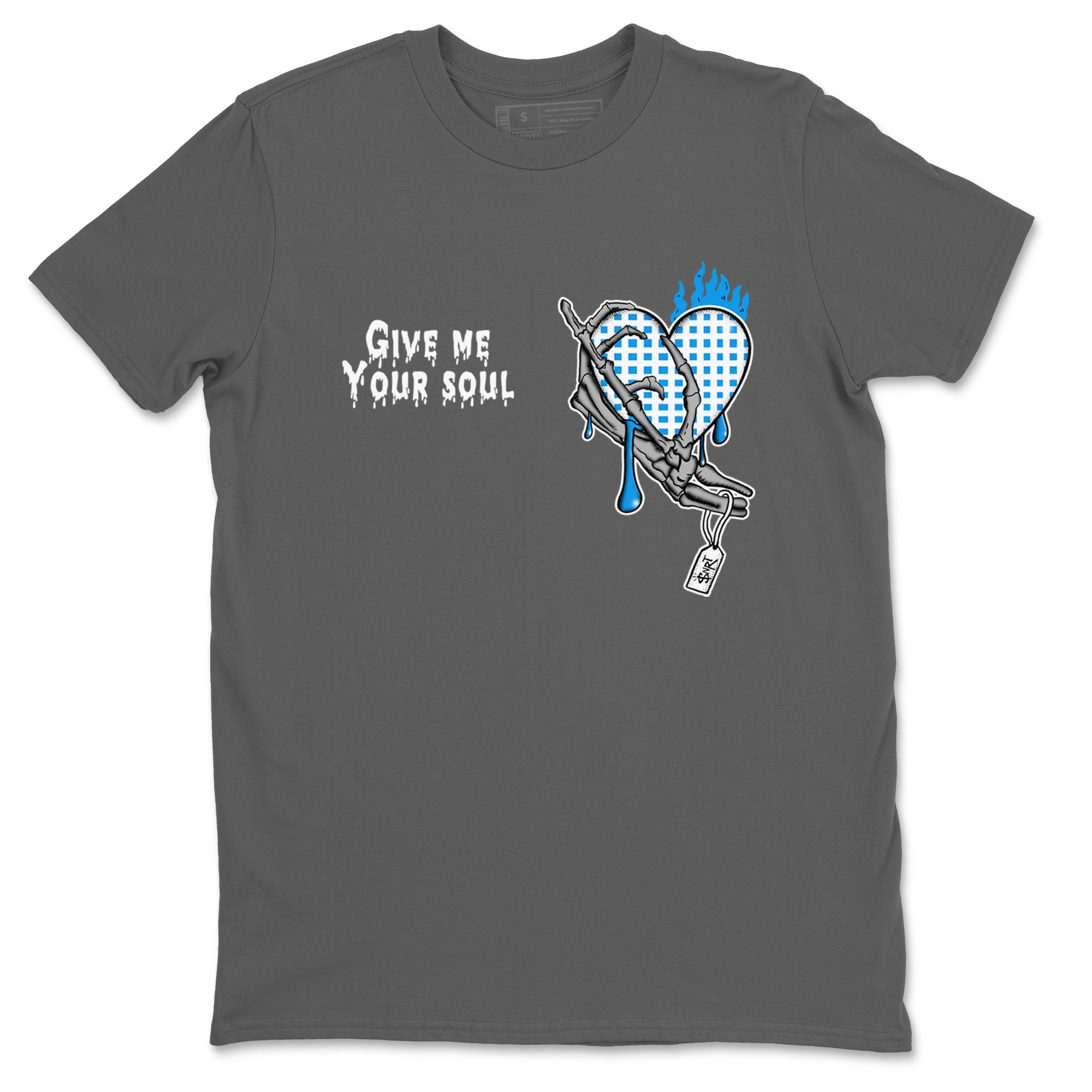 4s Military Blue shirts to match jordans Give Me Your Soul sneaker match tees Air Jordan 4 Military Blue Drip Gear Zone unisex cotton Cool Grey 2 crew neck shirts