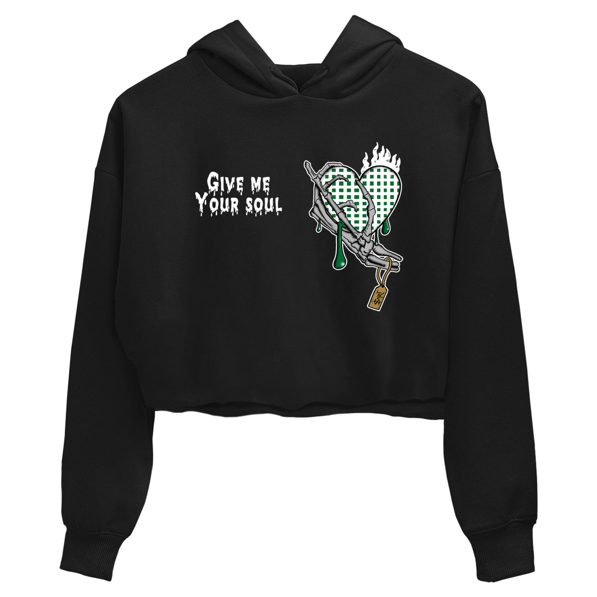 4s Pine Green shirts to match jordans Give Me Your Soul sneaker match tees Air Jordan 4 Pine Green Drip Gear Zone unisex cotton Black 2 Crop Shirts
