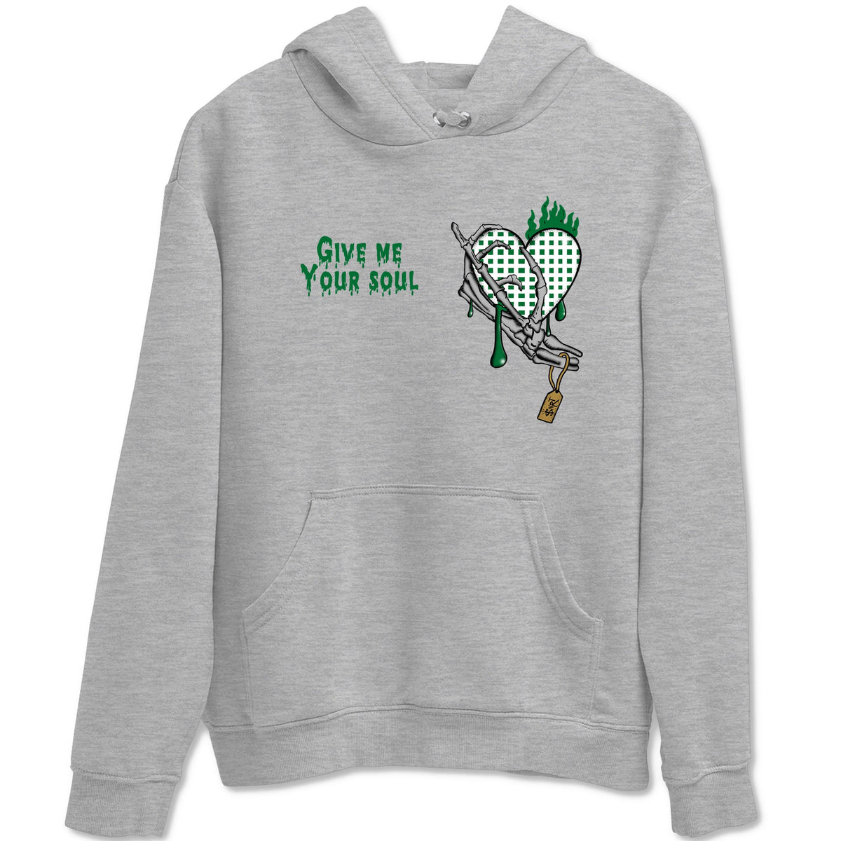 4s Pine Green shirts to match jordans Give Me Your Soul sneaker match tees Air Jordan 4 Pine Green Drip Gear Zone unisex cotton Heather Grey 2 crew neck shirts