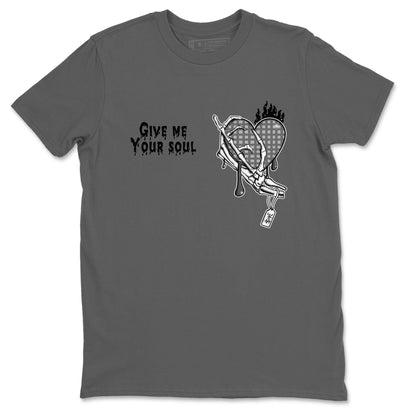 4s Wet Cement shirts to match jordans Give Me Your Soul sneaker match tees Air Jordan 4 Wet Cement Drip Gear Zone unisex cotton Cool Grey 2 crew neck shirts