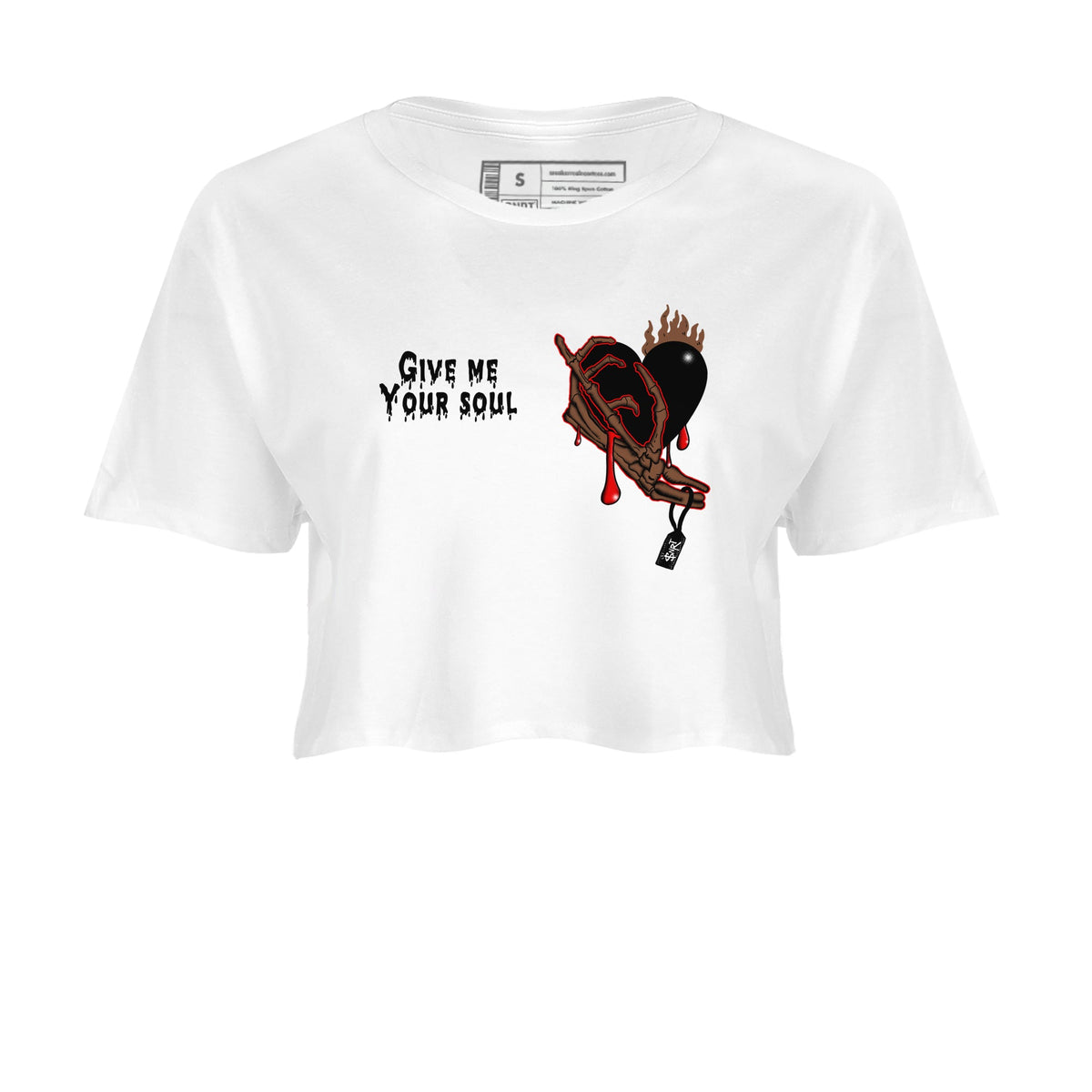 9s Olive shirts to match jordans Give Me Your Soul sneaker match tees Air Jordan 9 Olive match shoes to clothes Drip Gear Zone unisex cotton White 2 crop tee