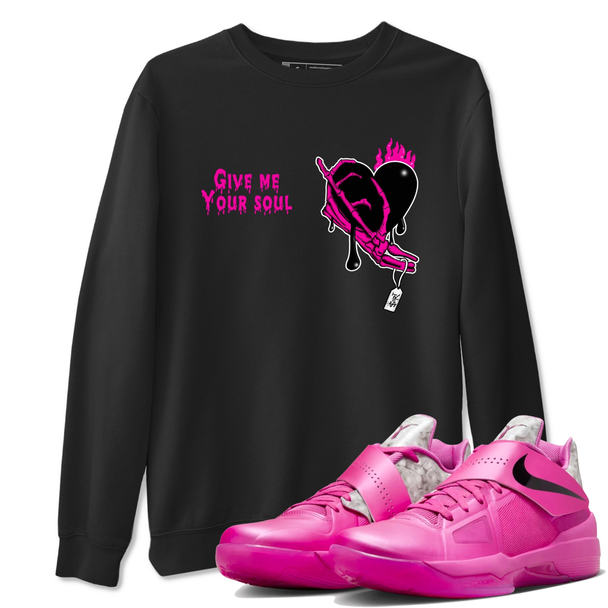 Nike KD 4 Retro Aunt Pearl shirts to match jordans Give Me Your Soul sneaker match tees Nike KD 4 Aunt Pearl match shoes to clothes Drip Gear Zone unisex cotton Black 1 shirts
