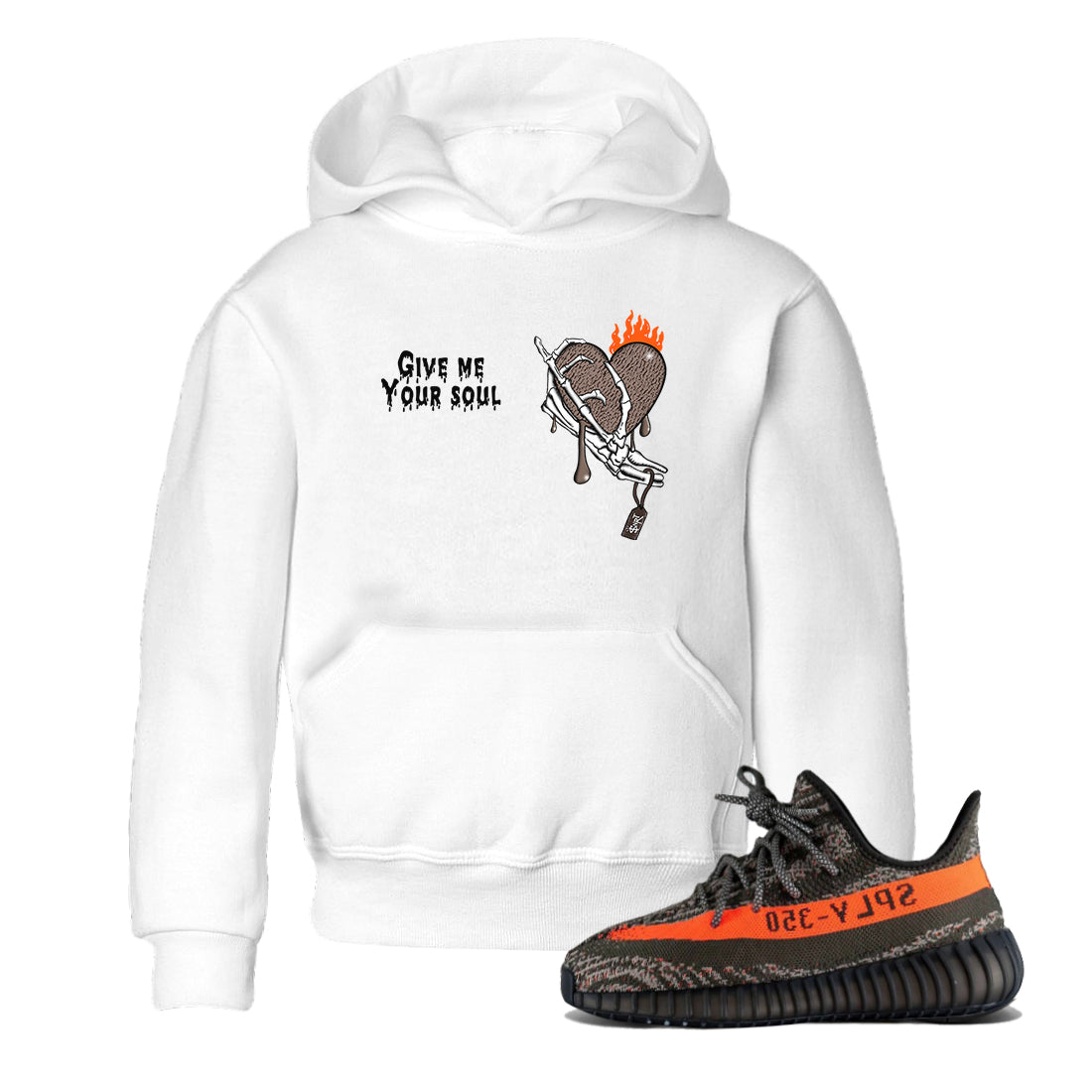 Yeezy 350 Carbon Beluga shirts to match jordans Give Me Your Soul sneaker match tees Yeezy 350 Carbon Beluga match shoes to clothes Drip Gear Zone Youth Baby White 1 tee