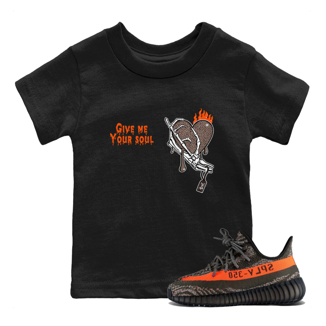 Yeezy 350 Carbon Beluga shirts to match jordans Give Me Your Soul sneaker match tees Yeezy 350 Carbon Beluga match shoes to clothes Drip Gear Zone Youth Baby Black 1 tee