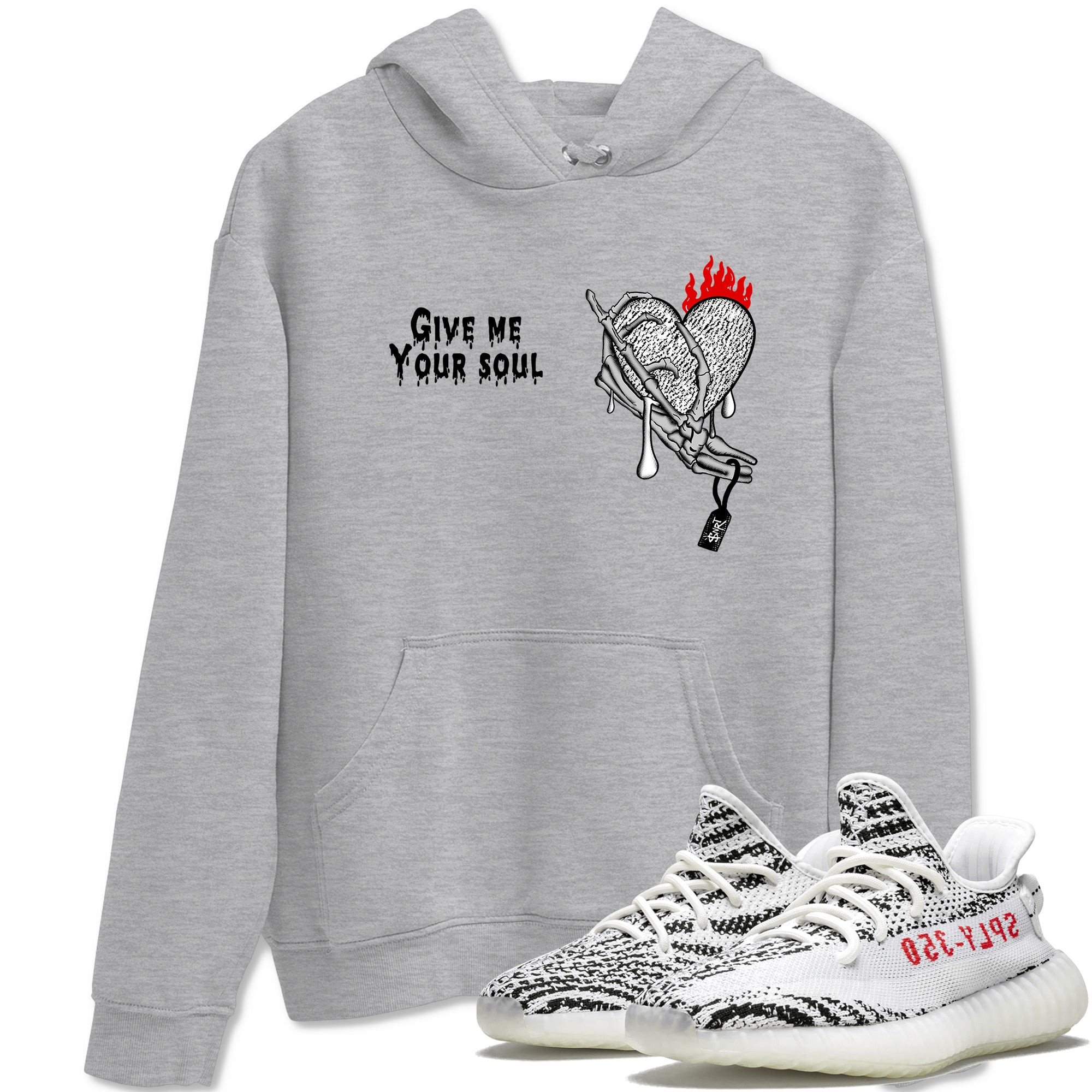 Yeezy 350 Zebra shirts to match jordans Give Me Your Soul sneaker match tees Yeezy 350 Zebra match shoes to clothes Drip Gear Zone unisex cotton Heather Grey 1 shirts