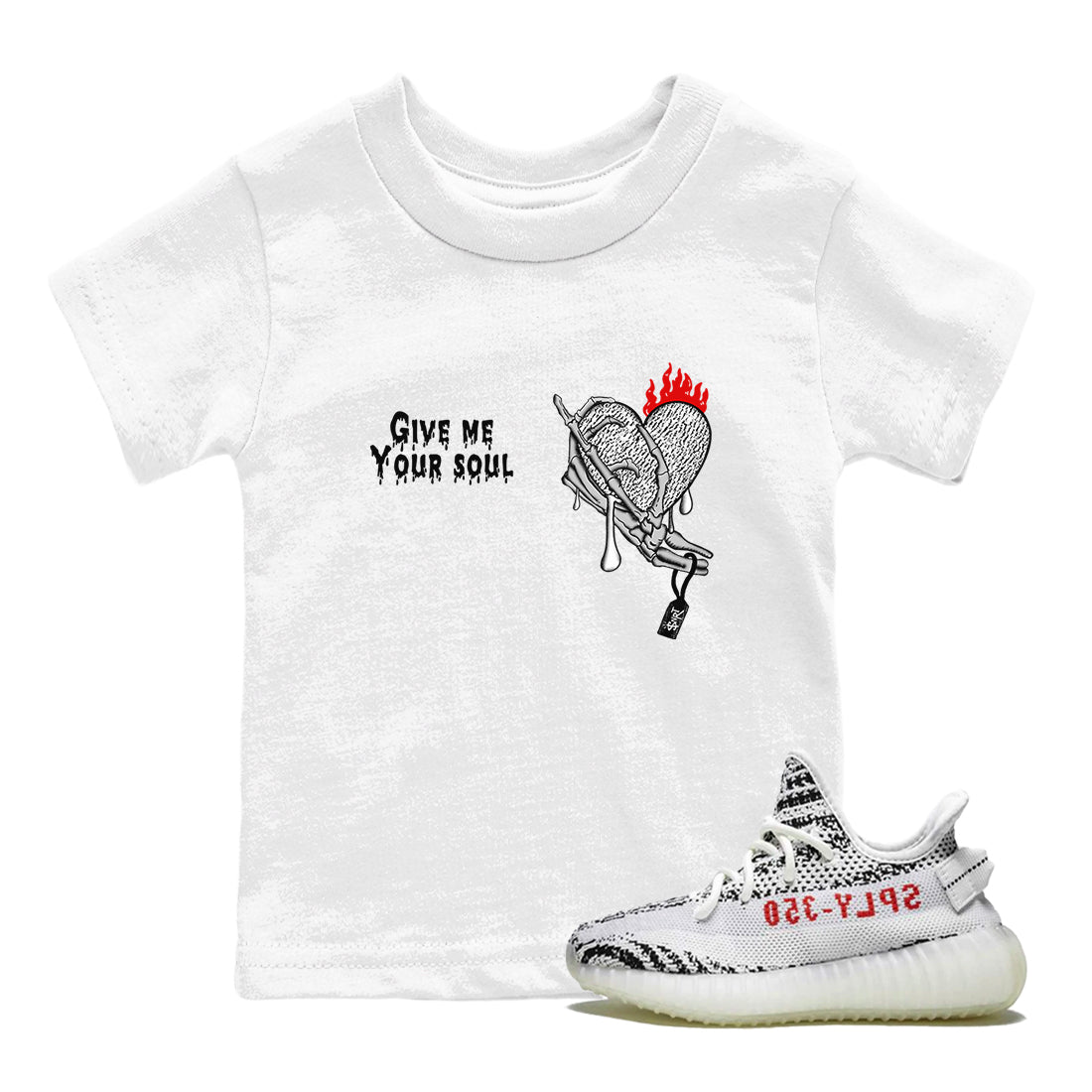 Yeezy 350 Zebra shirts to match jordans Give Me Your Soul sneaker match tees Yeezy 350 Zebra match shoes to clothes Drip Gear Zone Youth Baby White 1 tee