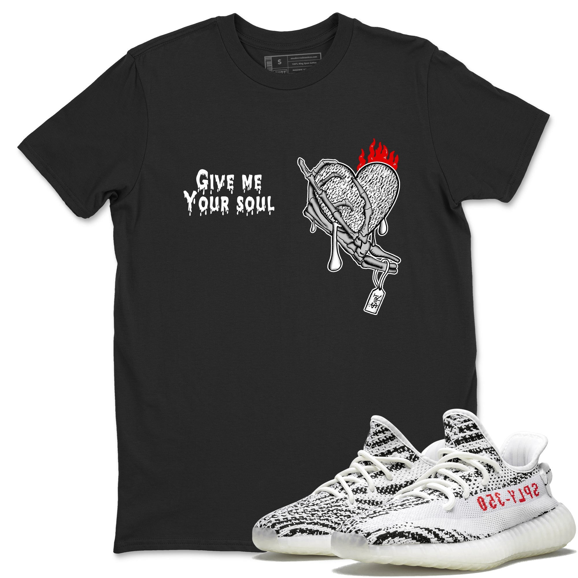 Yeezy 350 Zebra shirts to match jordans Give Me Your Soul sneaker match tees Yeezy 350 Zebra match shoes to clothes Drip Gear Zone unisex cotton Black 1 shirts