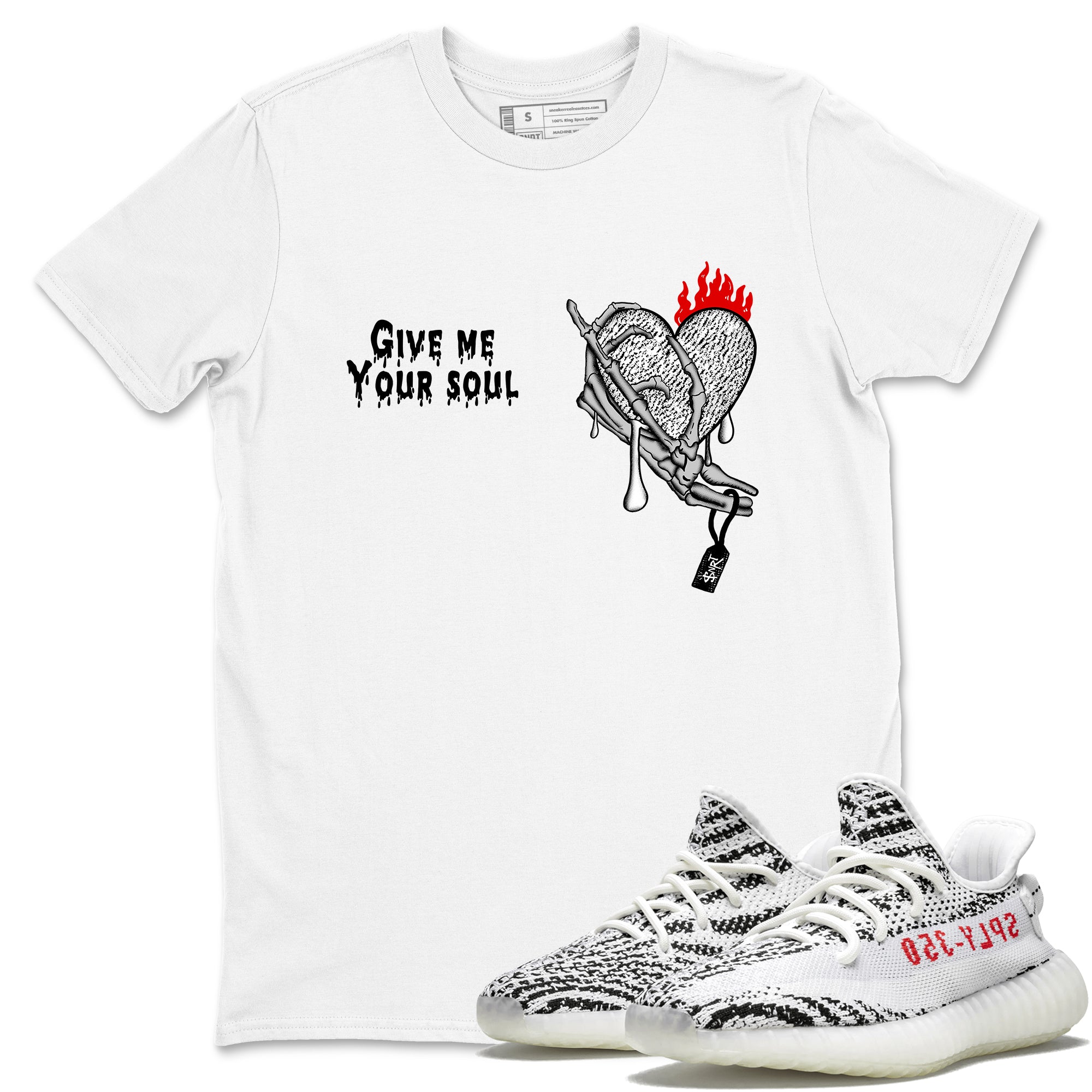 Yeezy 350 Zebra shirts to match jordans Give Me Your Soul sneaker match tees Yeezy 350 Zebra match shoes to clothes Drip Gear Zone unisex cotton White 1 shirts