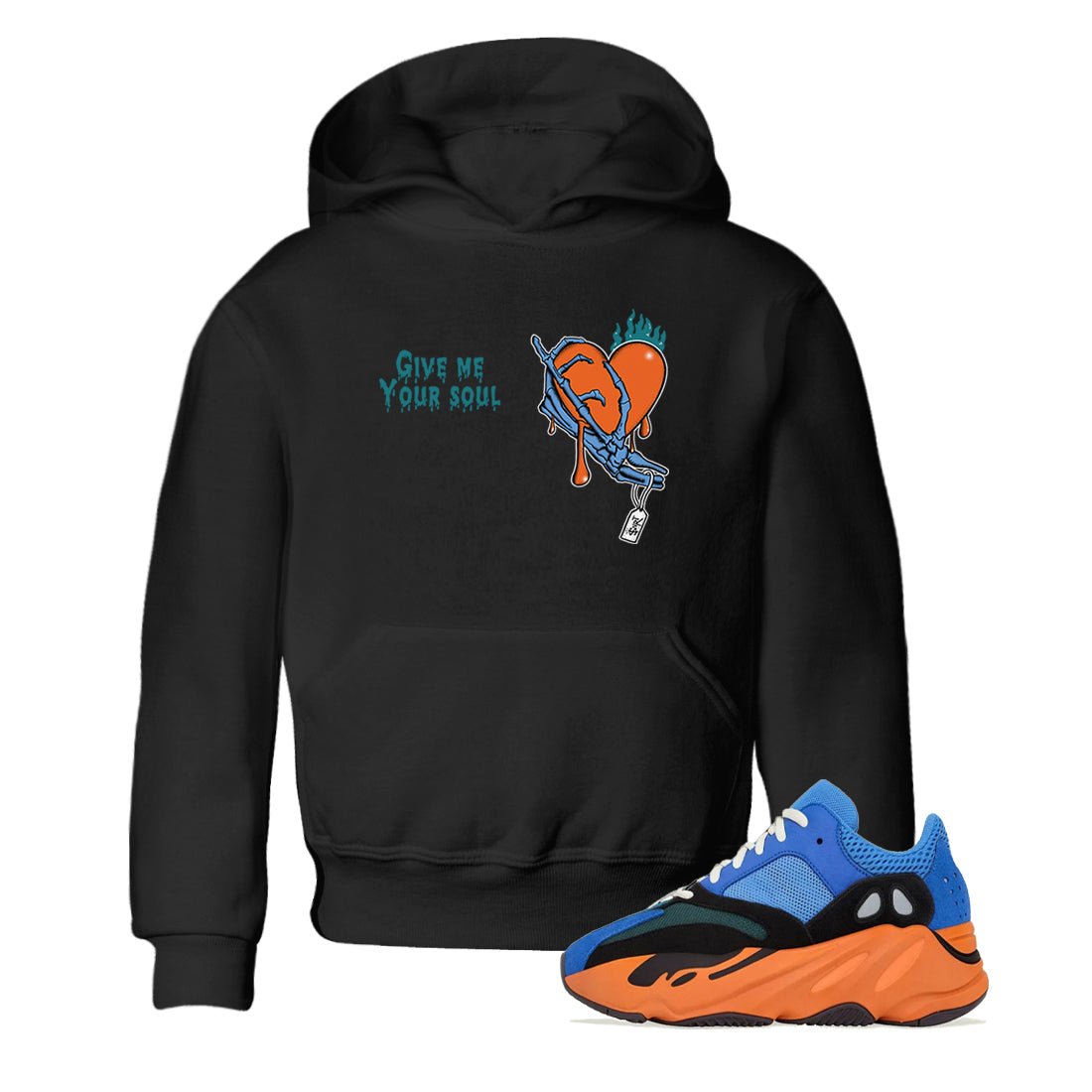 Yeezy 700 Bright Blue shirts to match jordans Give Me Your Soul sneaker match tees Yeezy 700 Bright Blue match shoes to clothes Drip Gear Zone Youth Baby Black 1 tee