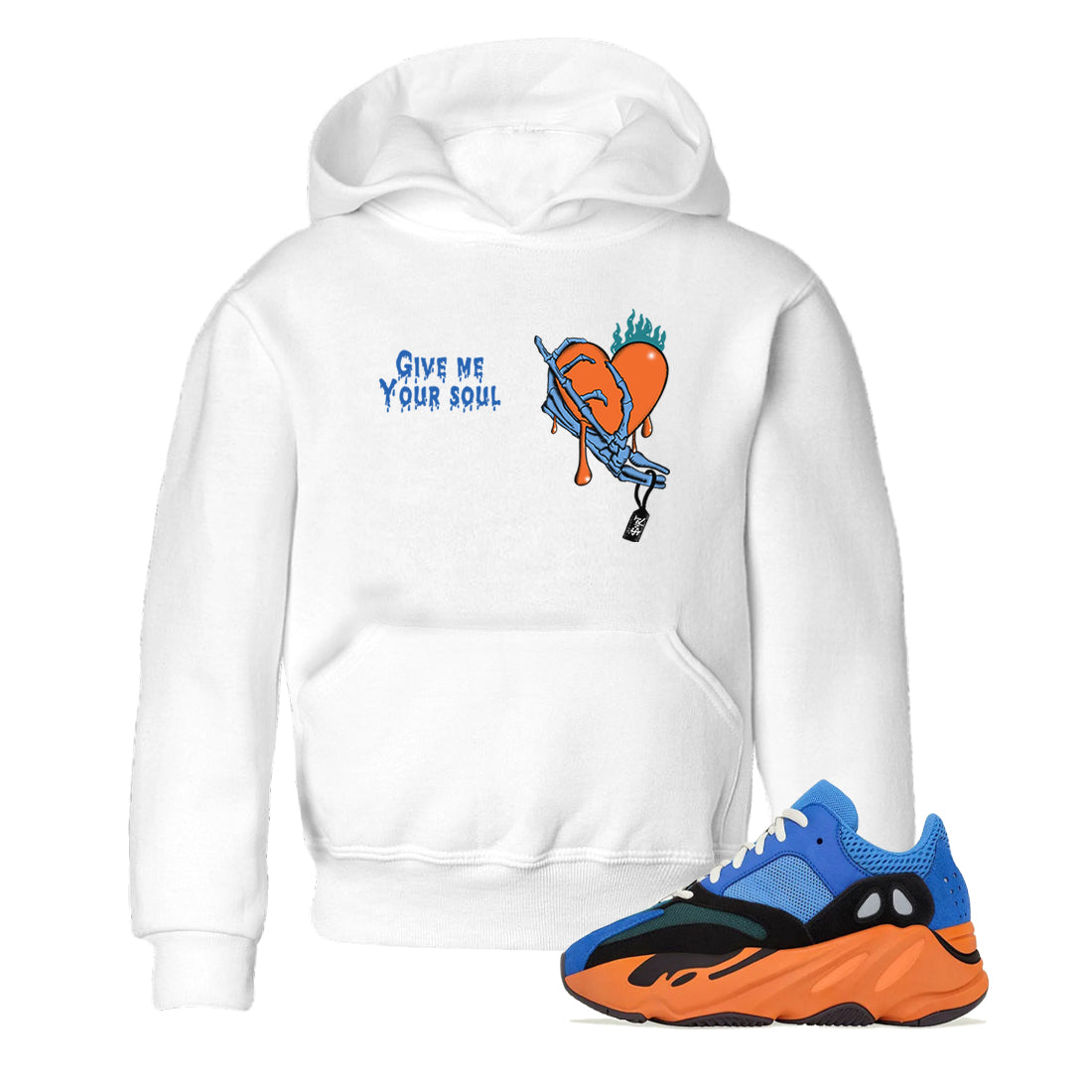 Yeezy 700 Bright Blue shirts to match jordans Give Me Your Soul sneaker match tees Yeezy 700 Bright Blue match shoes to clothes Drip Gear Zone Youth Baby White 1 tee