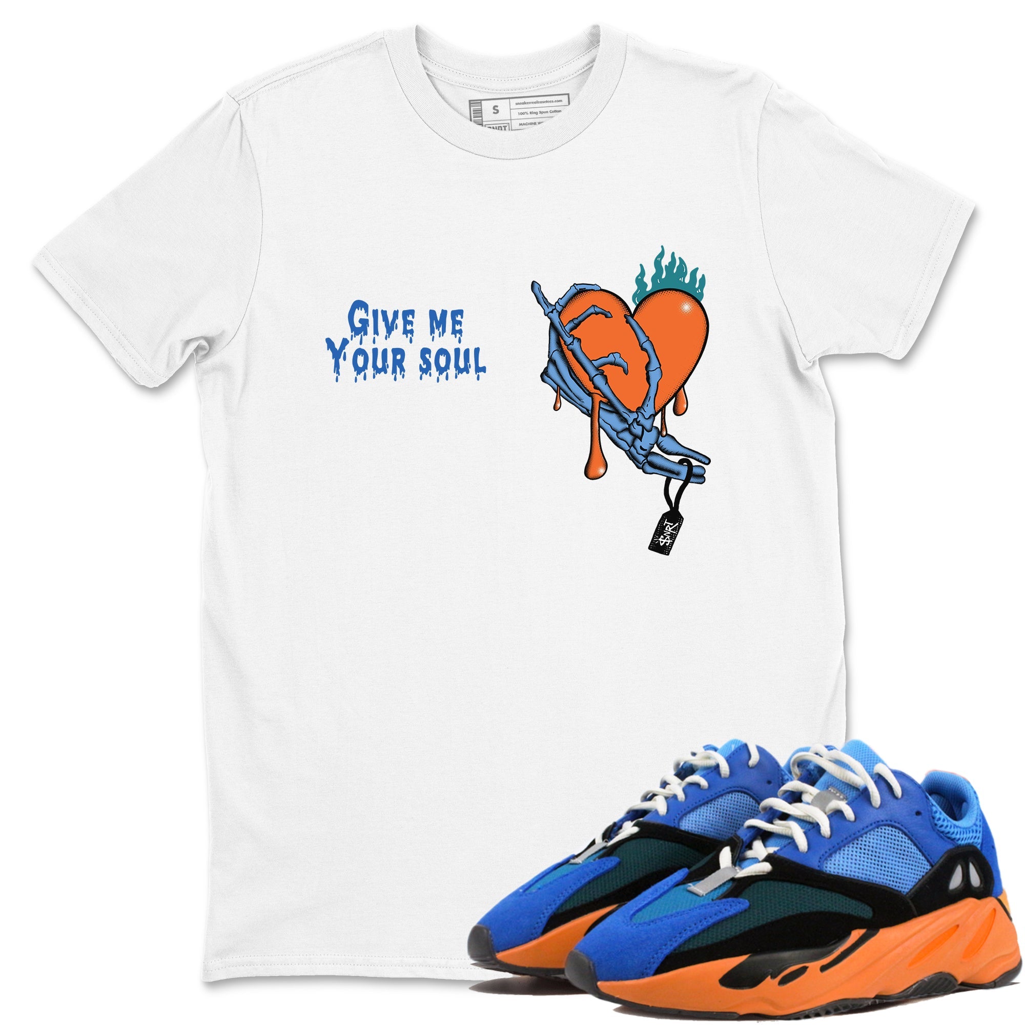 Yeezy 700 Bright Blue shirts to match jordans Give Me Your Soul sneaker match tees Yeezy 700 Bright Blue match shoes to clothes Drip Gear Zone unisex cotton White 1 shirts