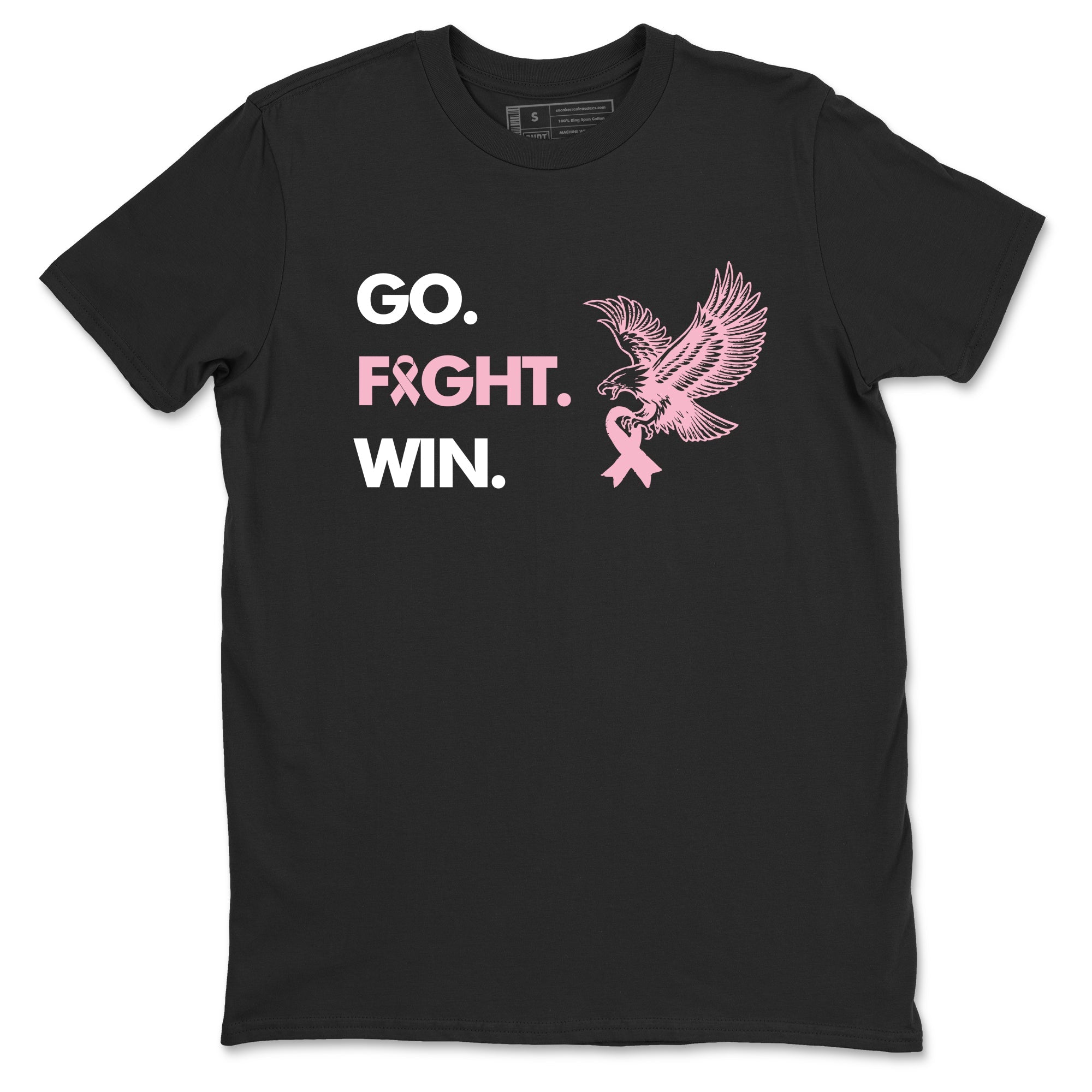 Sneaker Threads  Sneaker Tees To Match Air Jordan 5 Medium Soft Pink  Go Fight Win Graphic Tee Black 2. Perfect for Jordan releases 2025 colorways.