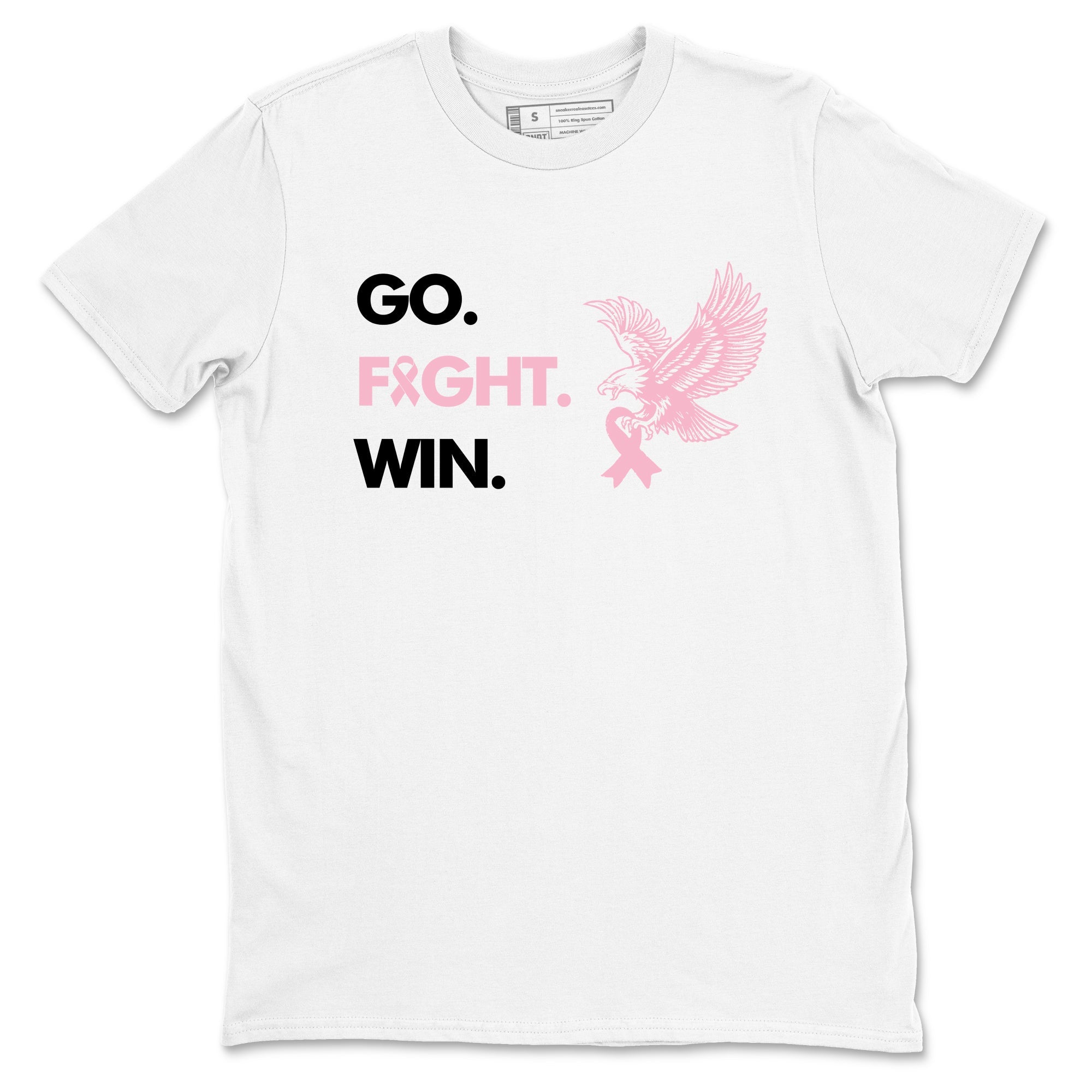 Sneaker Threads  Sneaker Tees To Match Air Jordan 5 Medium Soft Pink  Go Fight Win Graphic Tee White 2. Perfect for Jordan releases 2025 colorways.