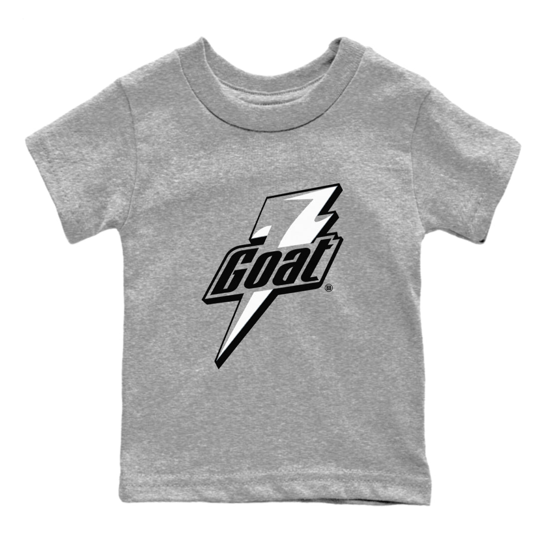 4s White Thunder shirts to match jordans Goat sneaker match tees Air Jordan 4 Retro White Thunder Drip Gear Zone streetwear brand Baby and Youth Heather Grey 2 cotton tee