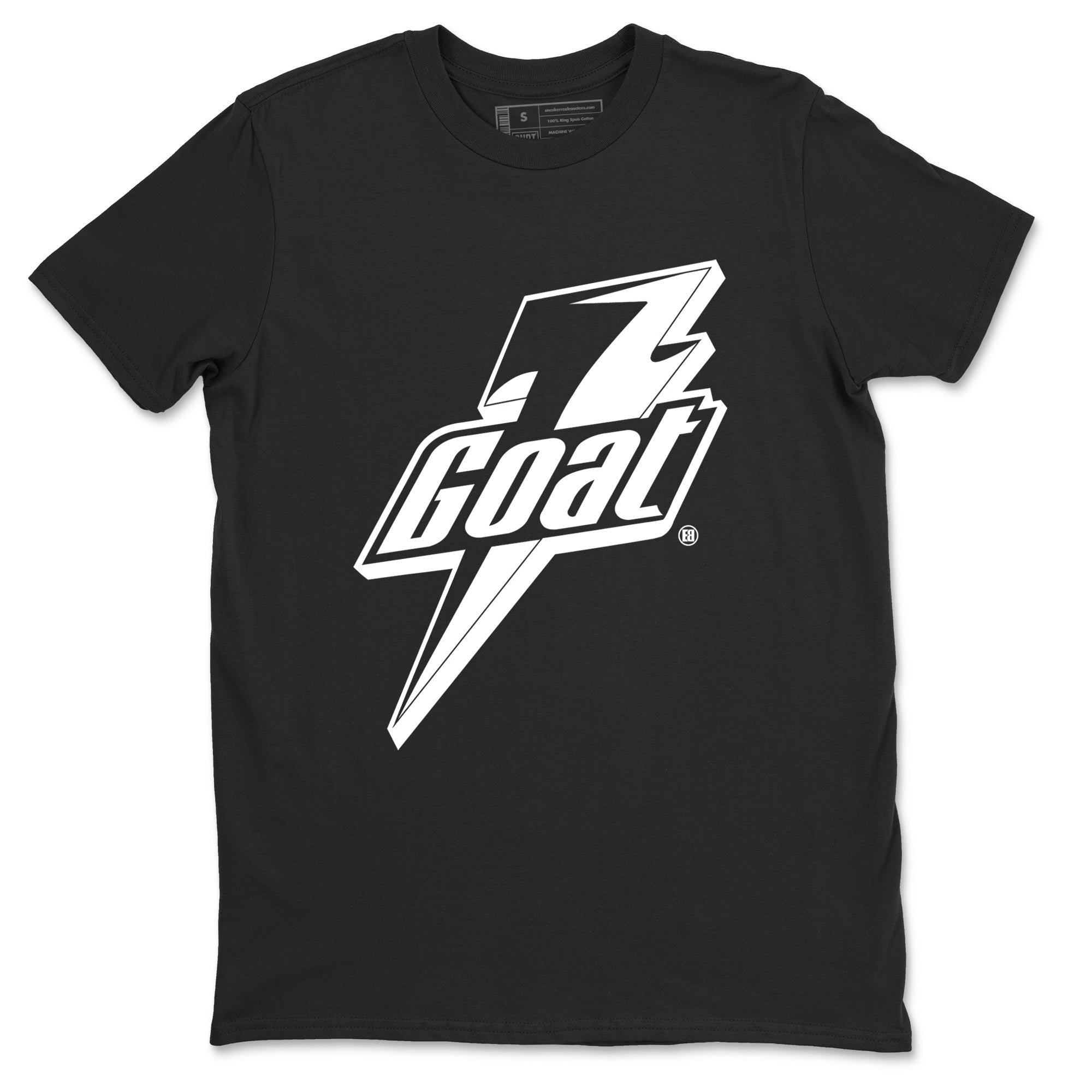 4s White Thunder shirts to match jordans Goat sneaker match tees Air Jordan 4 Retro White Thunder Drip Gear Zone streetwear brand Black 2 unisex cotton tee