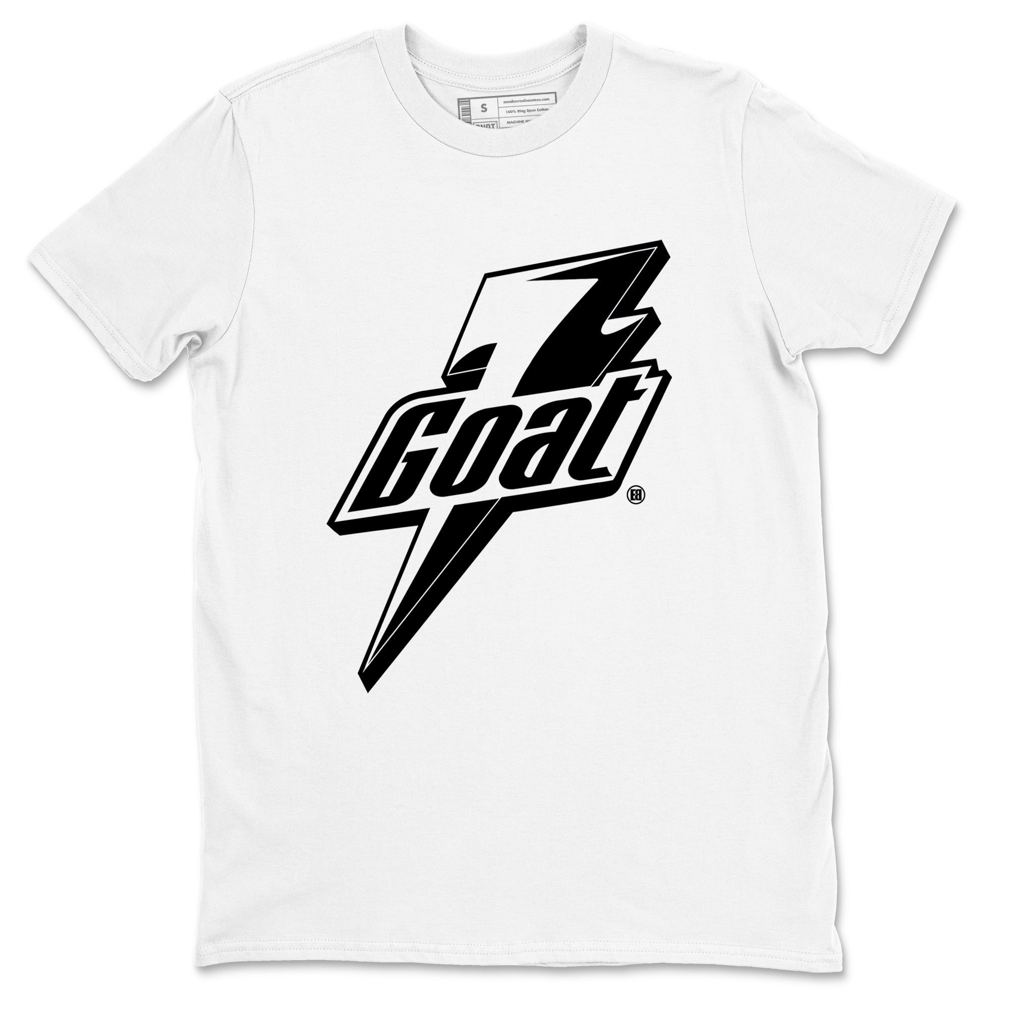 4s White Thunder shirts to match jordans Goat sneaker match tees Air Jordan 4 Retro White Thunder Drip Gear Zone streetwear brand White 2 unisex cotton tee