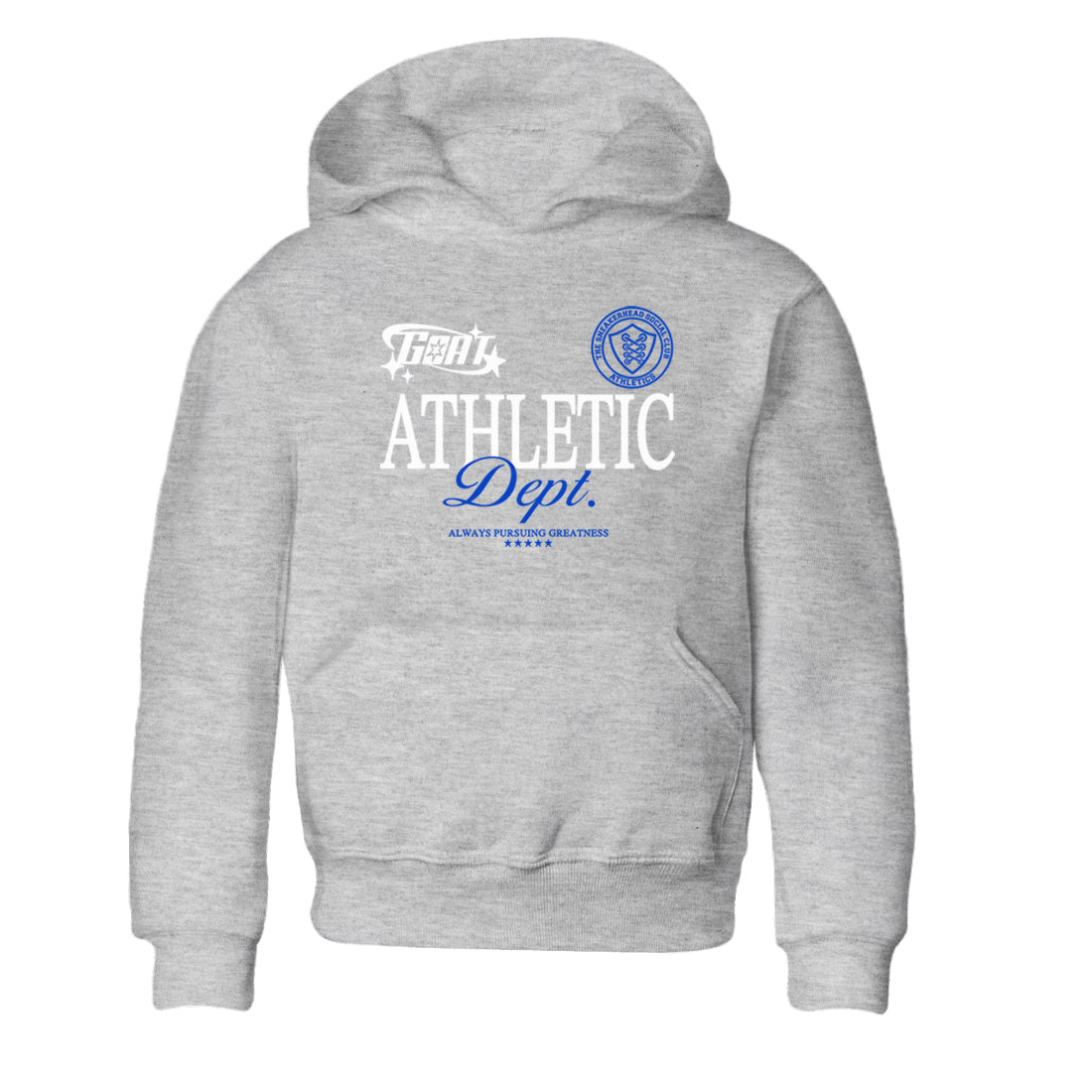 12s Blueberry shirts to match jordans Goat Athletic Dept sneaker match tees Air Jordan 12 Blueberry Drip Gear Zone Youth Baby Heather Grey 2 crew neck shirts