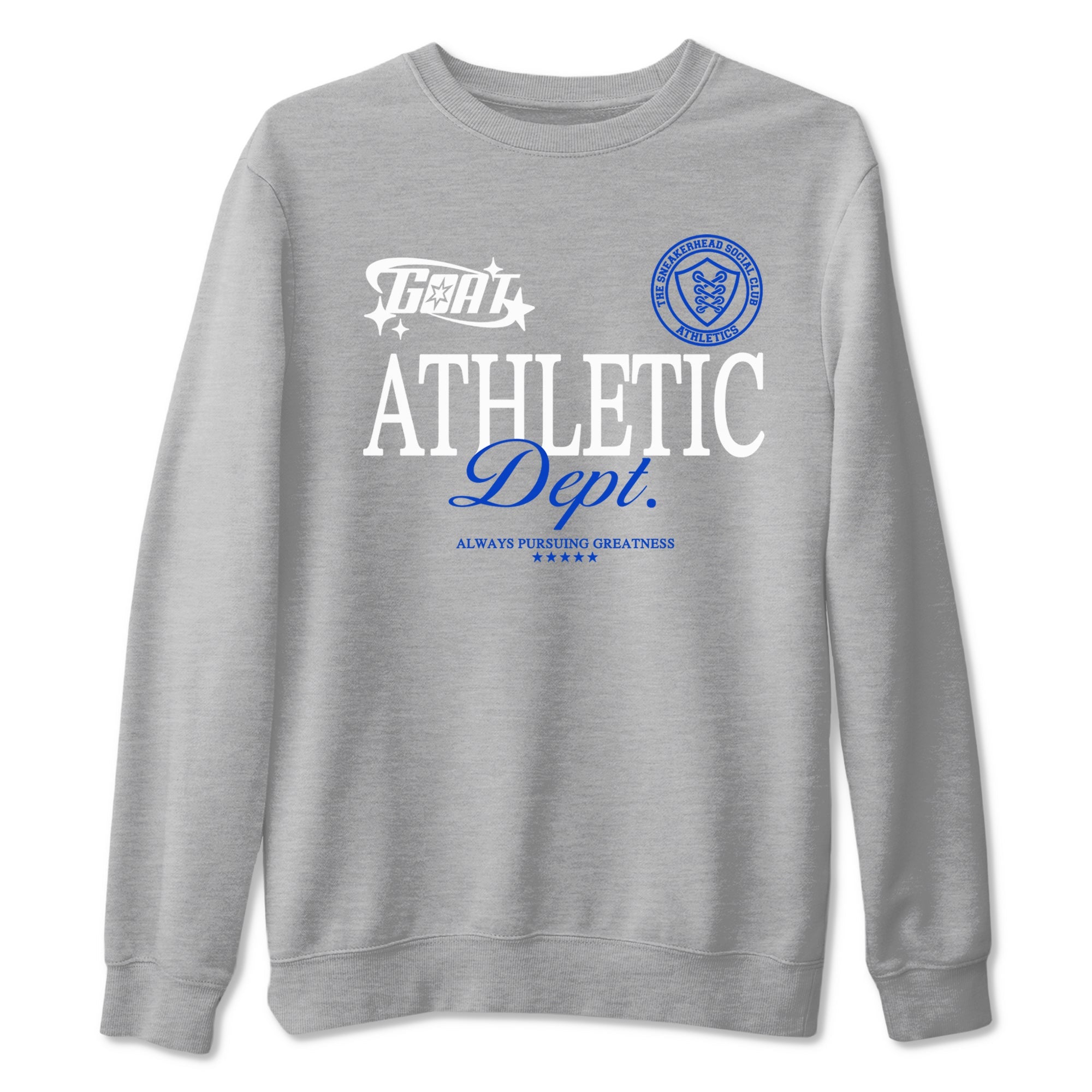 12s Blueberry shirts to match jordans Goat Athletic Dept sneaker match tees Air Jordan 12 Blueberry Drip Gear Zone unisex cotton Heather Grey 2 crew neck shirts