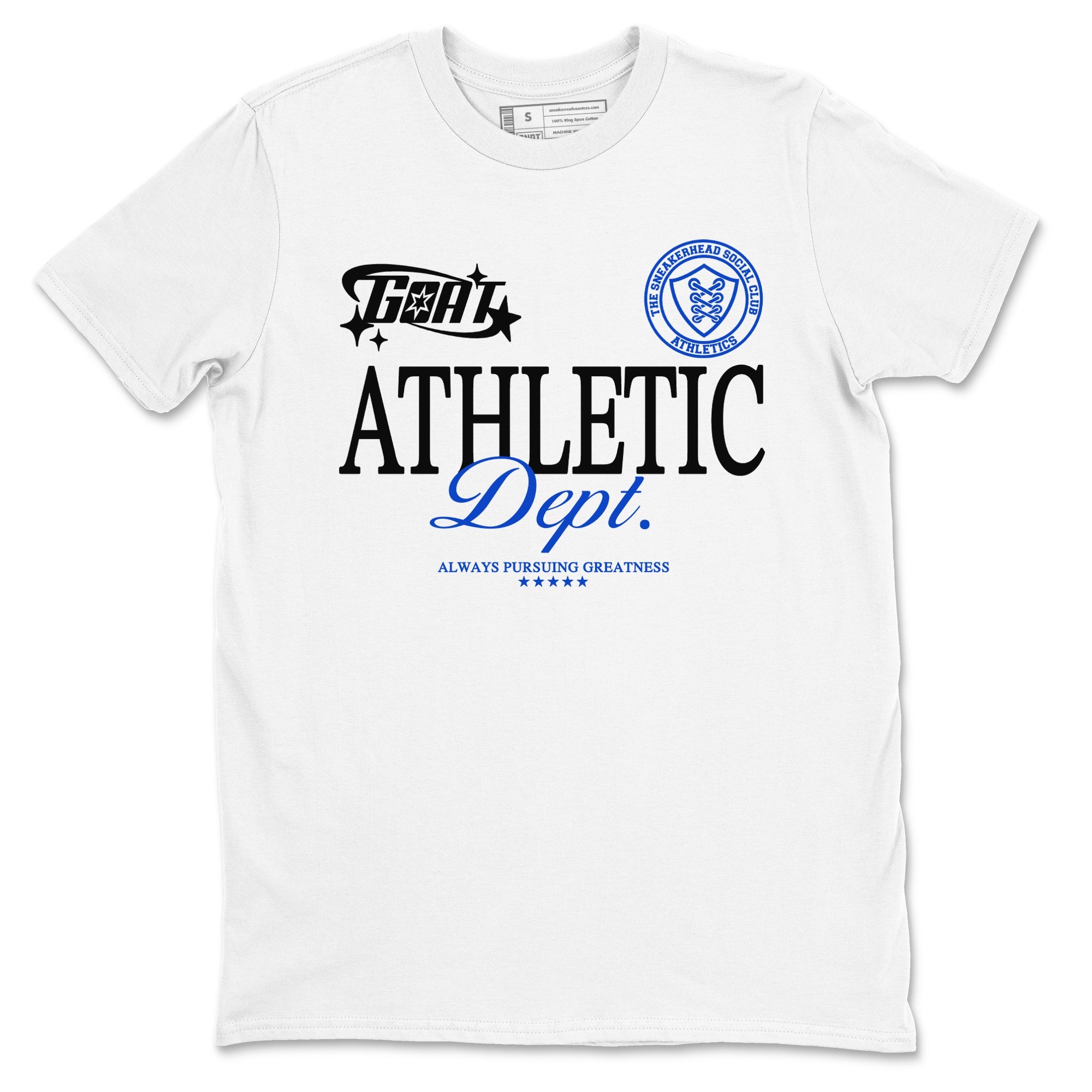 12s Blueberry shirts to match jordans Goat Athletic Dept sneaker match tees Air Jordan 12 Blueberry Drip Gear Zone unisex cotton White 2 crew neck shirts