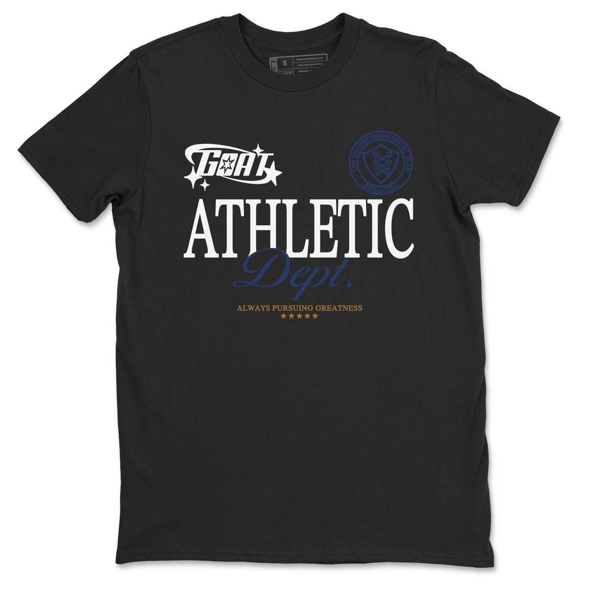 13s Midnight Navy shirts to match jordans Goat Athletic Dept sneaker match tees Air Jordan 13 Midnight Navy Drip Gear Zone unisex cotton Black 2 crew neck shirts