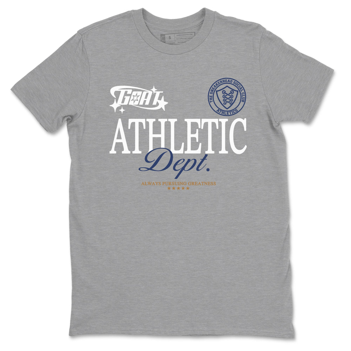 13s Midnight Navy shirts to match jordans Goat Athletic Dept sneaker match tees Air Jordan 13 Midnight Navy Drip Gear Zone unisex cotton Heather Grey 2 crew neck shirts