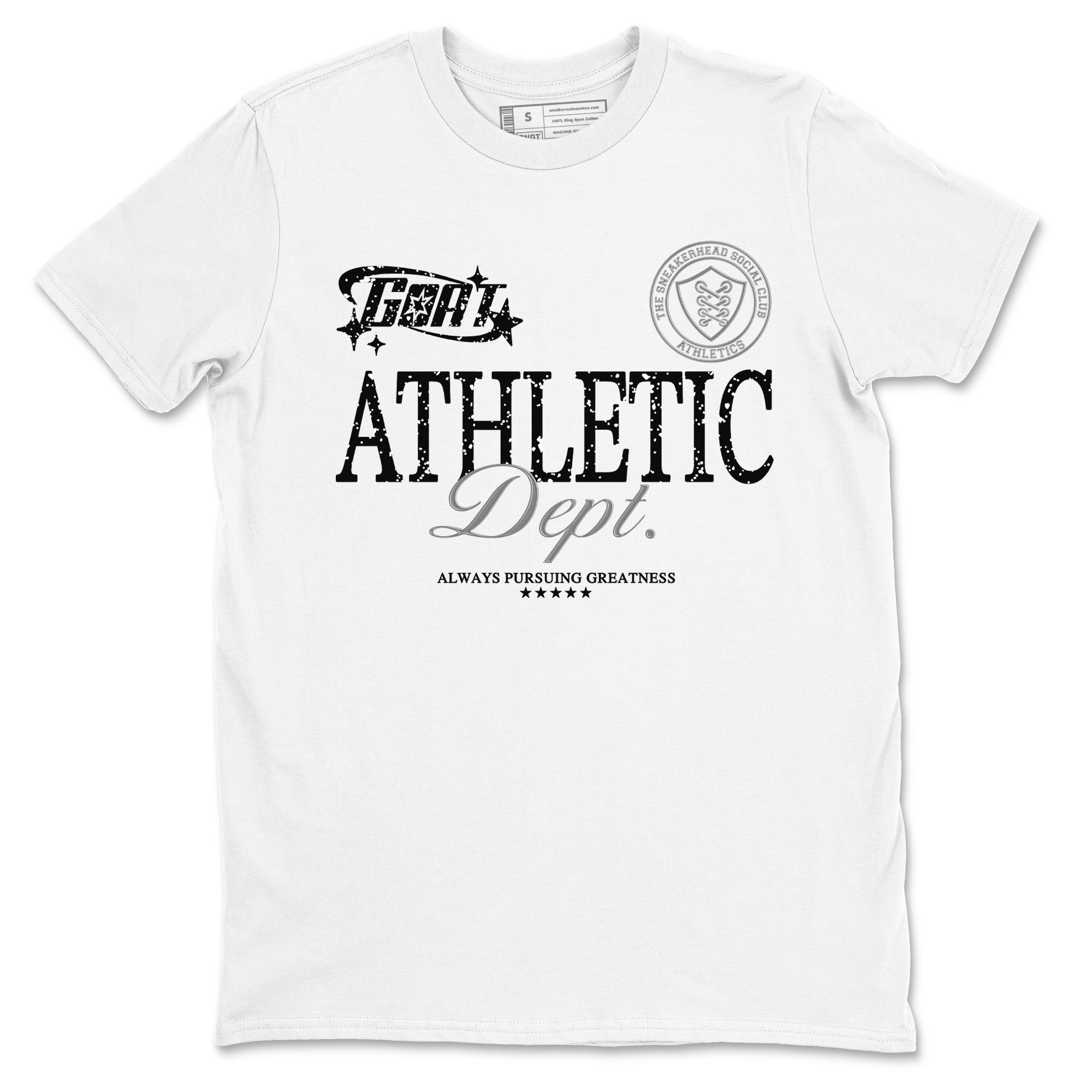 5s White Black shirts to match jordans Goat Athletic Dept sneaker match tees Air Jordan 5 White Black Drip Gear Zone unisex cotton White 2 crew neck shirts