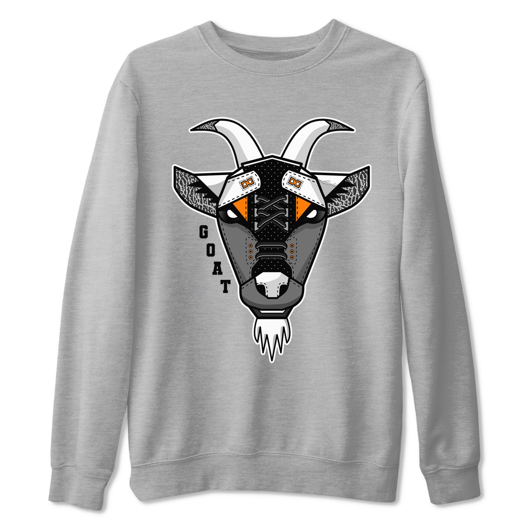Air Jordan 3 Retro Fear shirt to match jordans Goat Face sneaker tees Air Jordan 3 Fear Drip Gear Zone Sneaker Matching Clothing Brand Unisex Sneaker Tee Heather Grey 2 T-Shirt