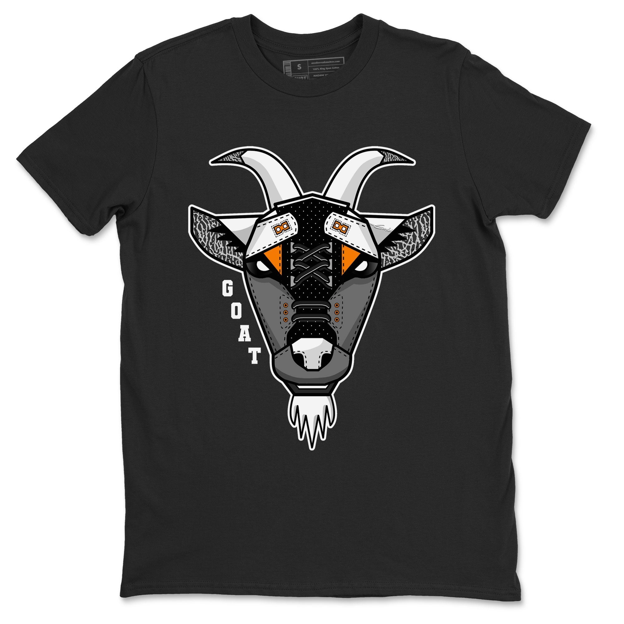 Air Jordan 3 Retro Fear shirt to match jordans Goat Face sneaker tees Air Jordan 3 Fear Drip Gear Zone Sneaker Matching Clothing Brand Unisex Sneaker Tee Black 2 T-Shirt