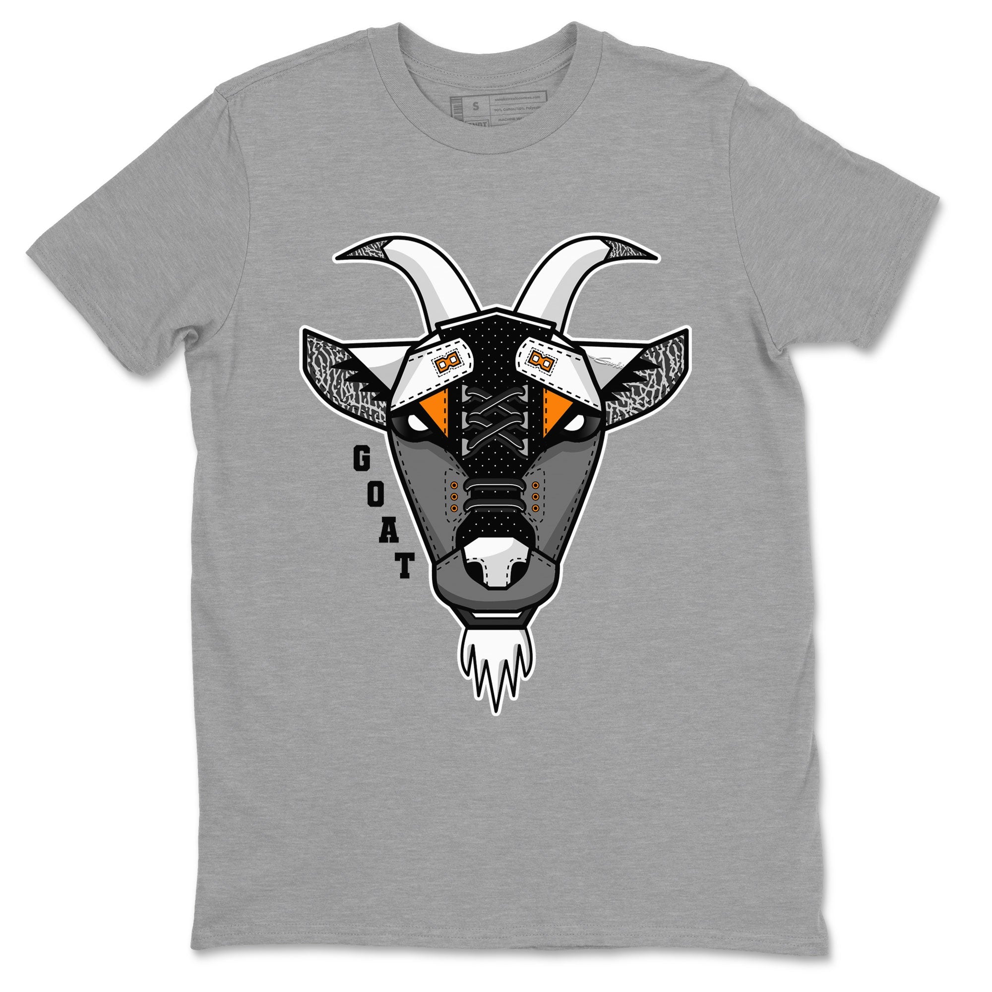 Air Jordan 3 Retro Fear shirt to match jordans Goat Face sneaker tees Air Jordan 3 Fear Drip Gear Zone Sneaker Matching Clothing Brand Unisex Sneaker Tee Heather Grey 2 T-Shirt