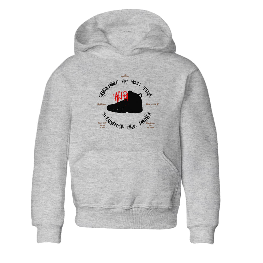 9s Olive shirts to match jordans Goat Kick sneaker match tees Air Jordan 9 Olive match shoes to clothes Drip Gear Zone Youth Baby Heather Grey 2 tee