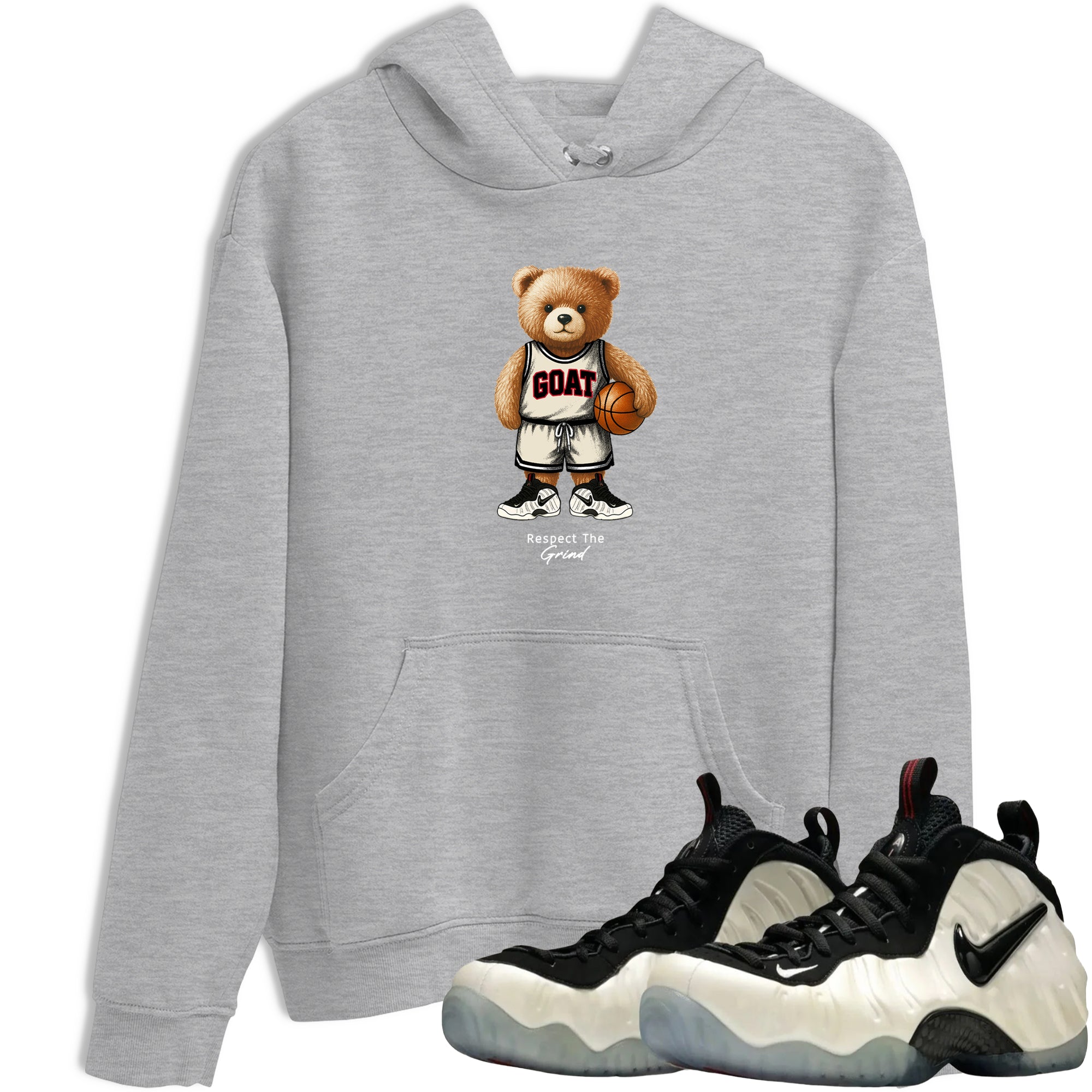 Sneaker Threads  Sneaker Tees To Match Air Foamposite One Pearl  GOAT Mode Graphic Tee Heather Grey 1. Perfect for Jordan releases 2025 colorways.