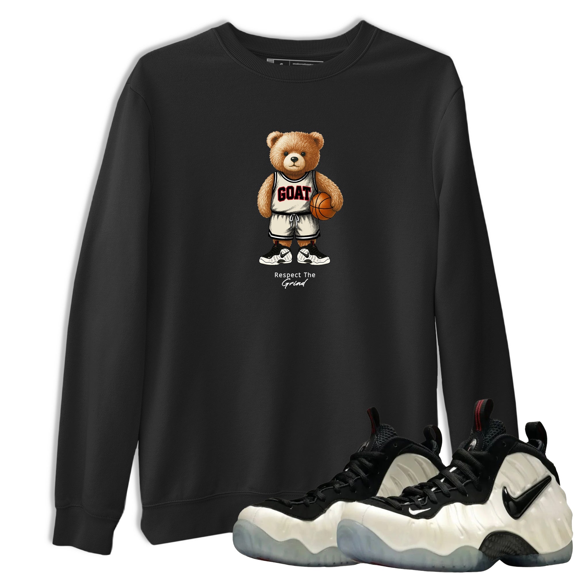 Sneaker Threads  Sneaker Tees To Match Air Foamposite One Pearl  GOAT Mode Graphic Tee Black 1. Perfect for Jordan releases 2025 colorways.