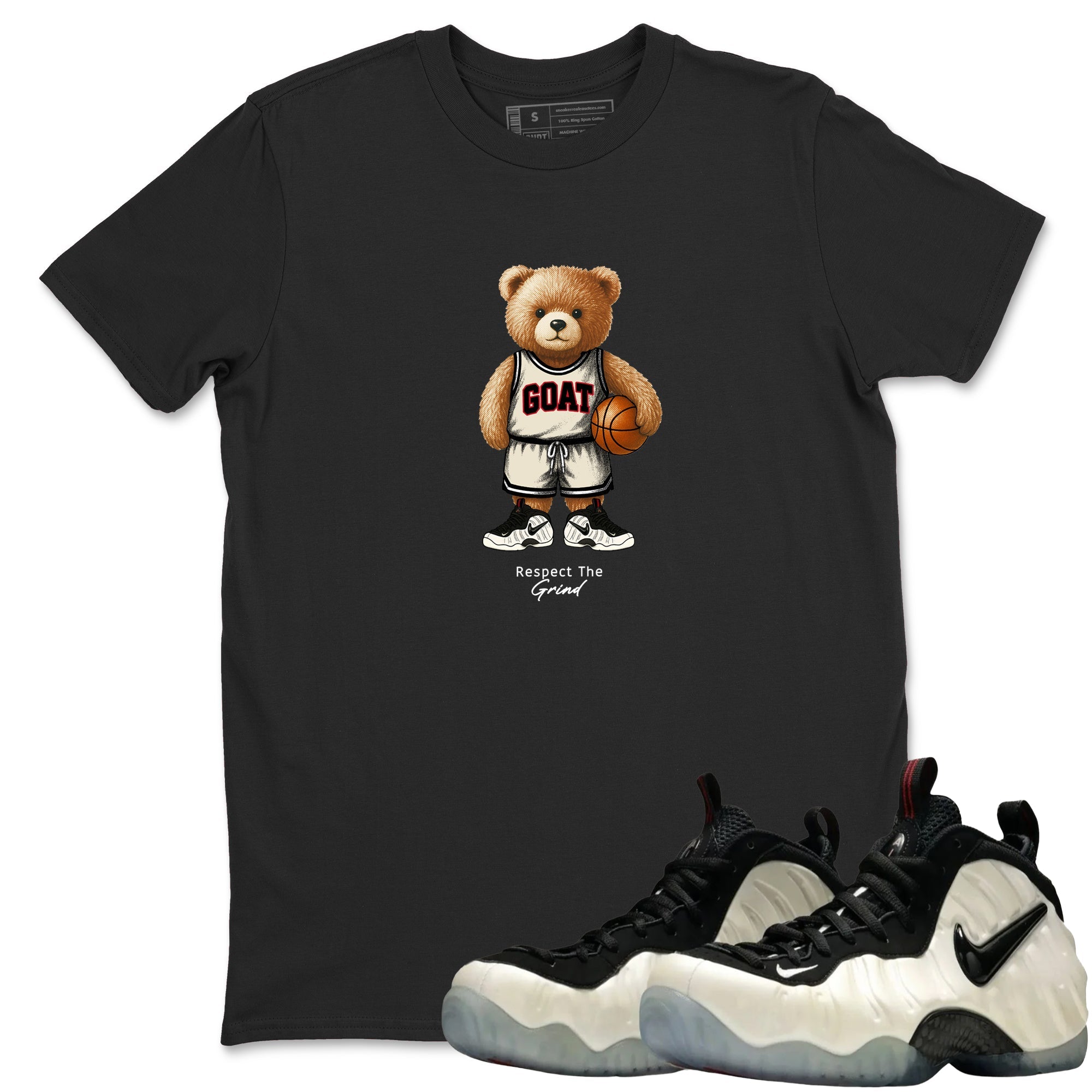 Sneaker Threads  Sneaker Tees To Match Air Foamposite One Pearl  GOAT Mode Graphic Tee Black 1. Perfect for Jordan releases 2025 colorways.