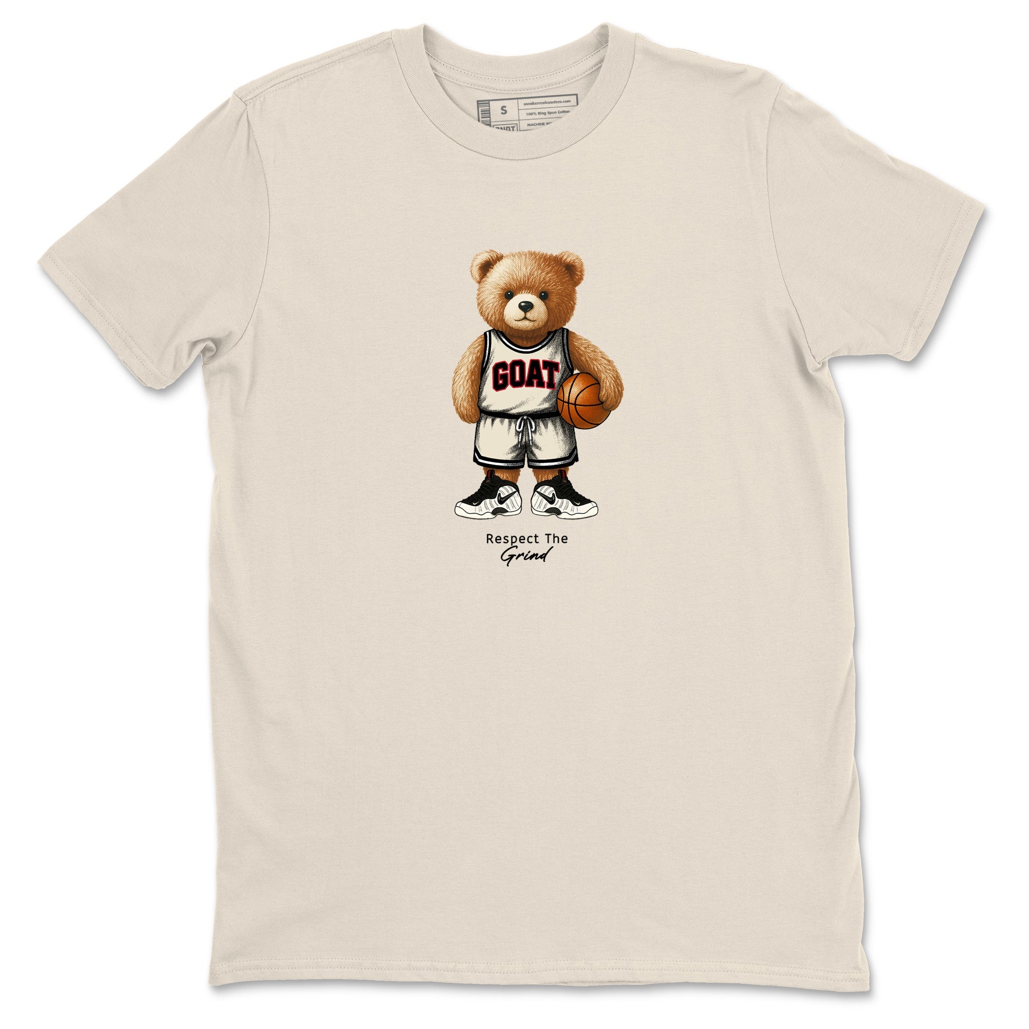 Sneaker Threads  Sneaker Tees To Match Air Foamposite One Pearl  GOAT Mode Graphic Tee Natural 2. Perfect for Jordan releases 2025 colorways.