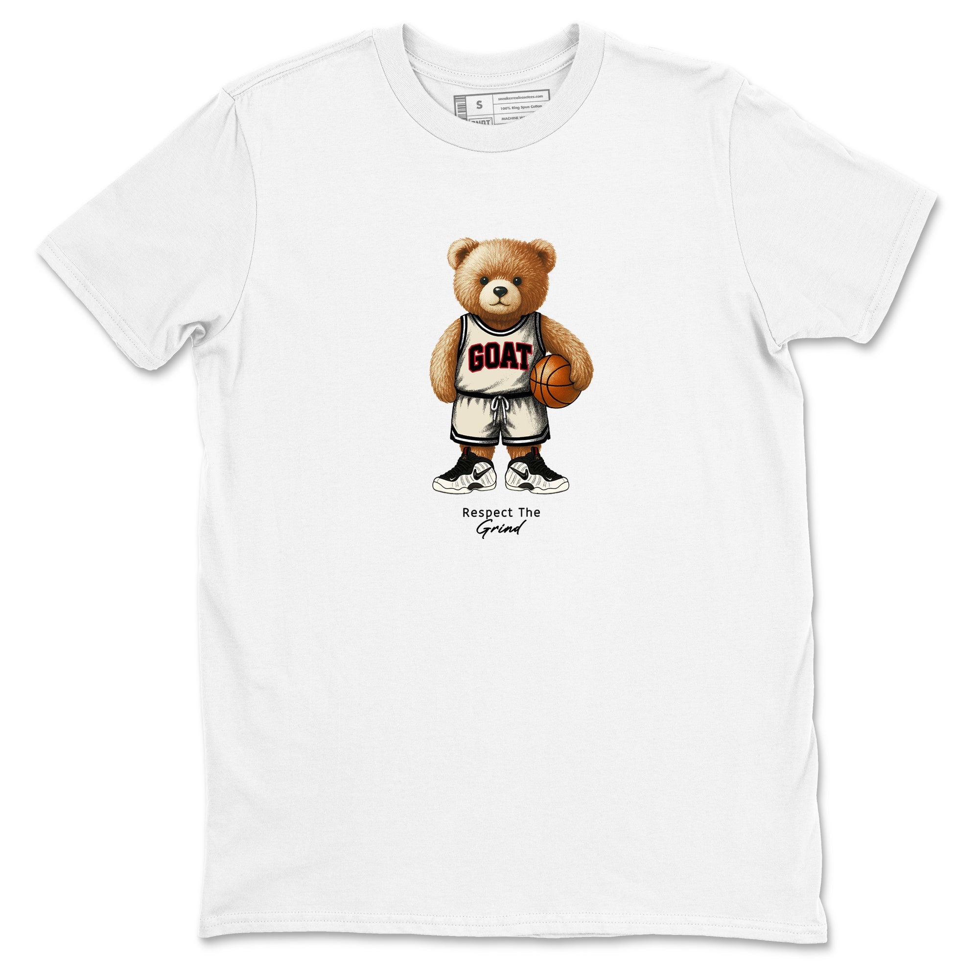 Sneaker Threads  Sneaker Tees To Match Air Foamposite One Pearl  GOAT Mode Graphic Tee White 2. Perfect for Jordan releases 2025 colorways.