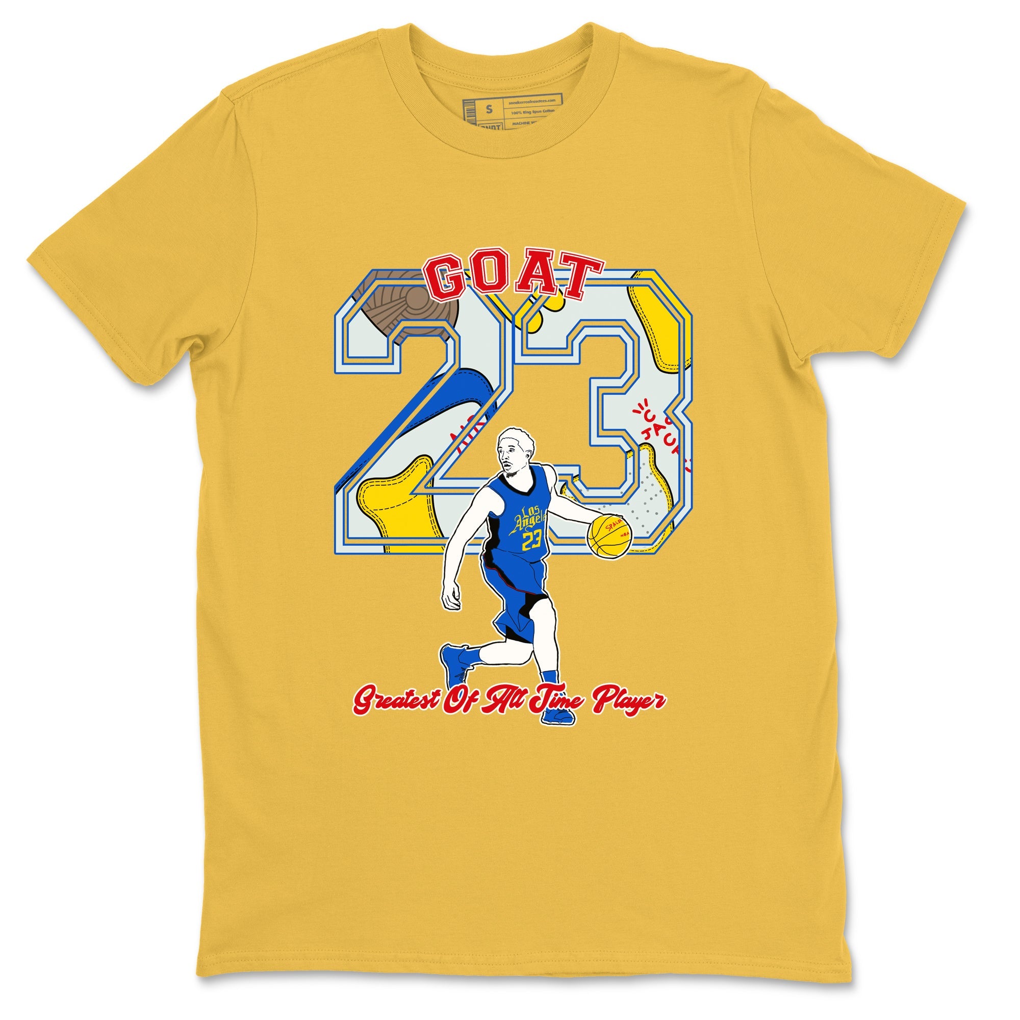 1s Travis Scott Canary shirt to match jordans Goat Player sneaker tees Air Jordan 1 Travis Scott Canary Drip Gear Zone unisex cotton Daisy 2 crew neck shirt