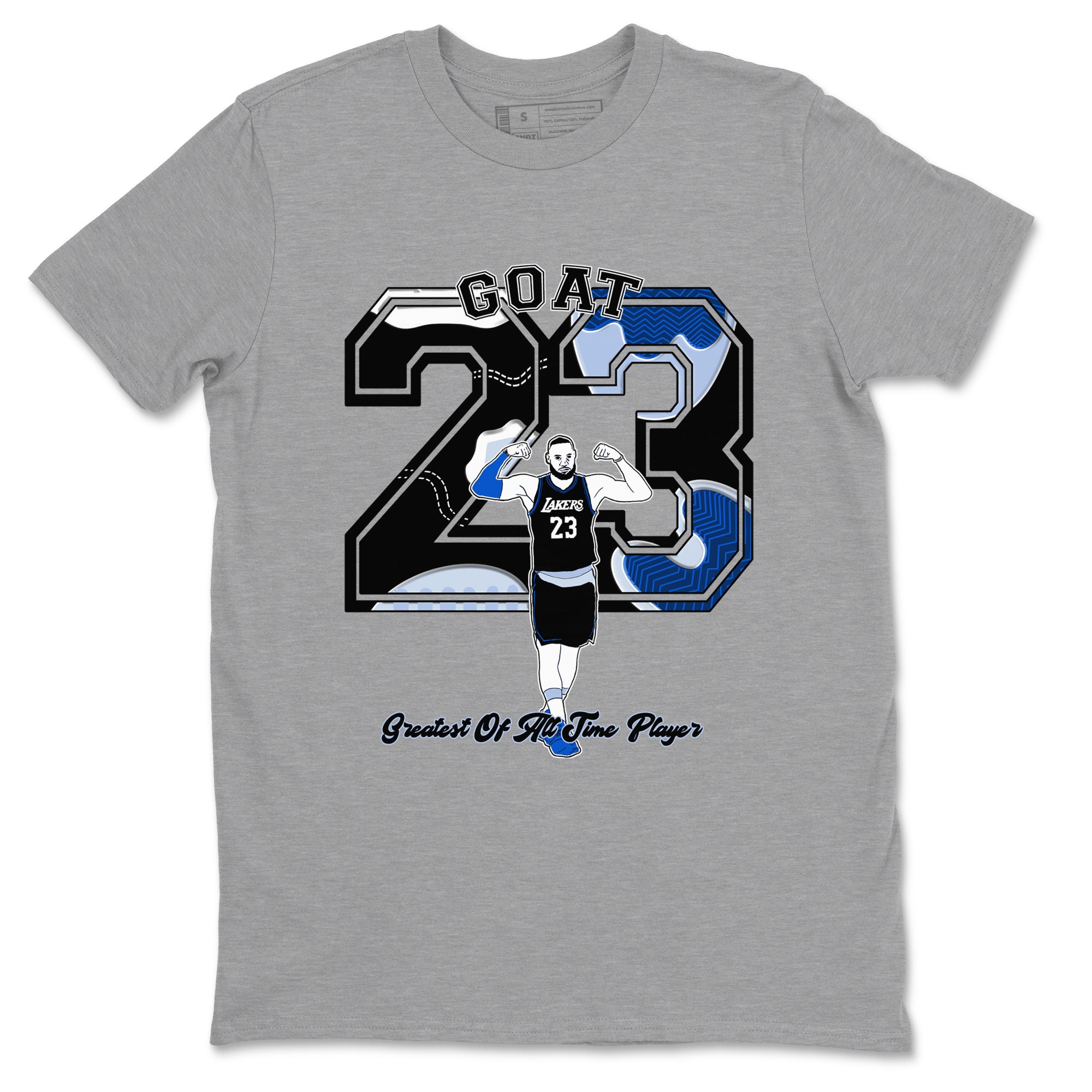 11s Space shirt to match jordans Goat Player sneaker tees Air Jordan 11 Space Drip Gear Zone unisex cotton Heather Grey 2 crew neck shirt