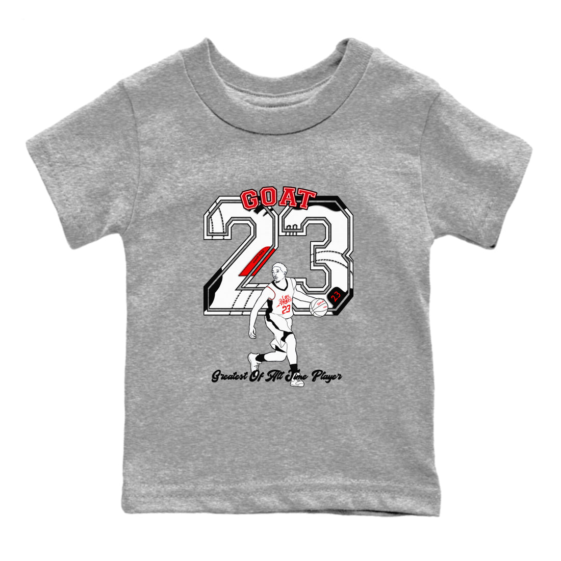 Air Jordan 12 Red Taxi shirts to match jordans Goat Player sneaker match tees 12s Red Taxi Drip Gear Zone baby toddler Heather Grey 2 cotton Shirt