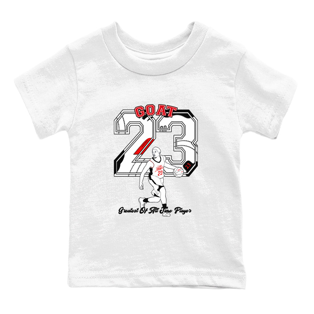 Air Jordan 12 Red Taxi shirts to match jordans Goat Player sneaker match tees 12s Red Taxi Drip Gear Zone baby toddler White 2 cotton Shirt