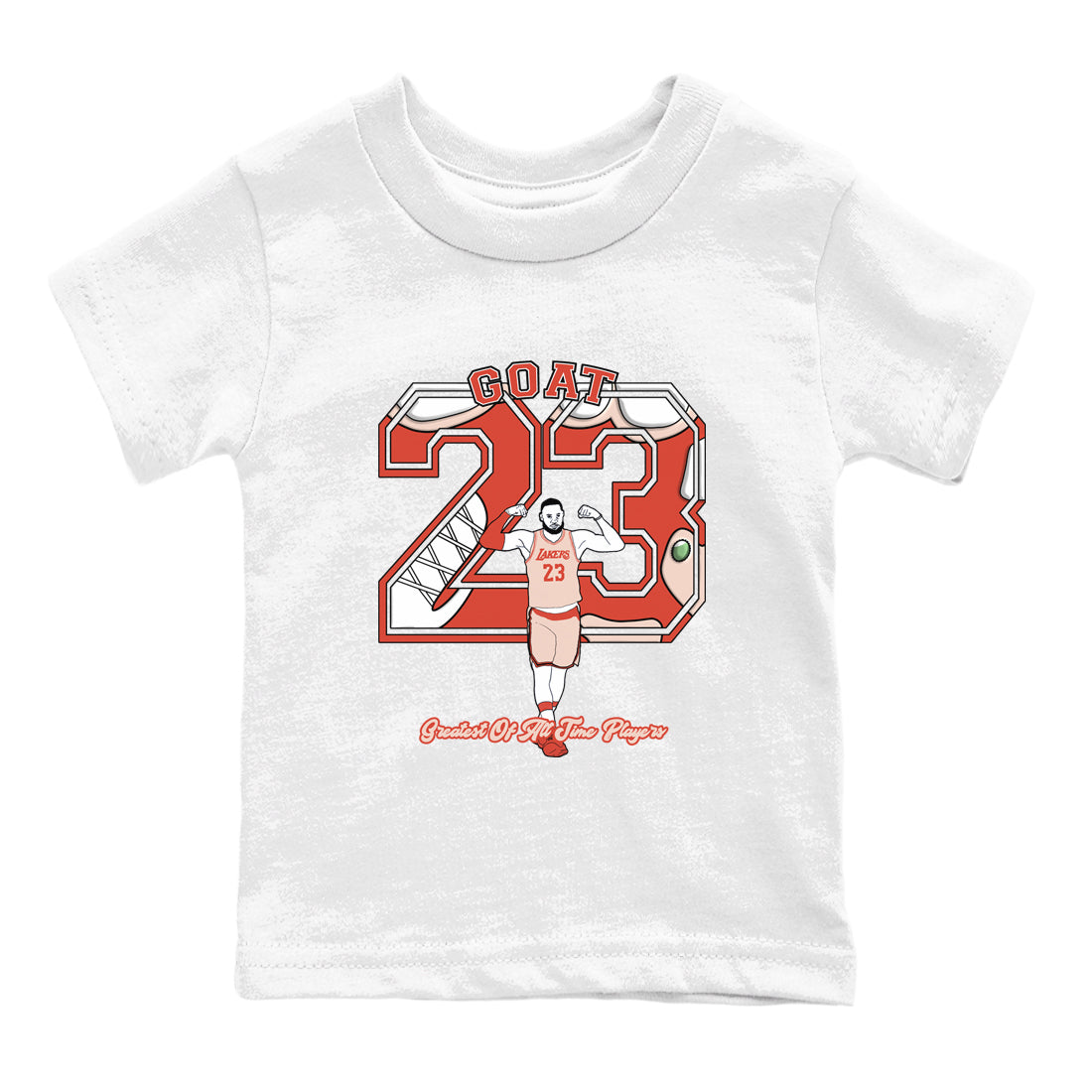 AJ13 Dune Red shirts to match jordans Goat Player sneaker match tees Air Jordan 13 Dune Red Drip Gear Zone streetwear brand Baby and Youth White 2 cotton tee