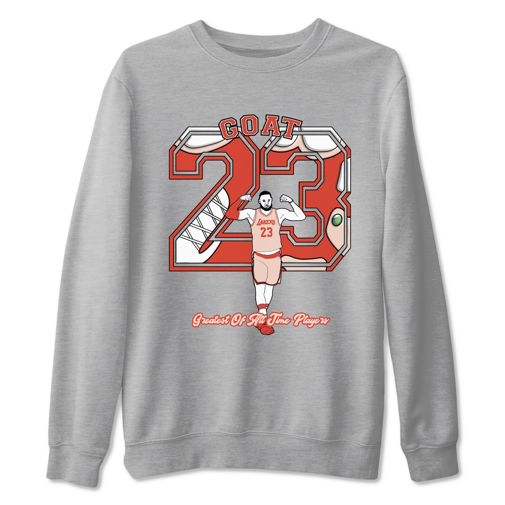 AJ13 Dune Red shirts to match jordans Goat Player sneaker match tees Air Jordan 13 Dune Red Drip Gear Zone streetwear brand Heather Grey 2 unisex cotton tee
