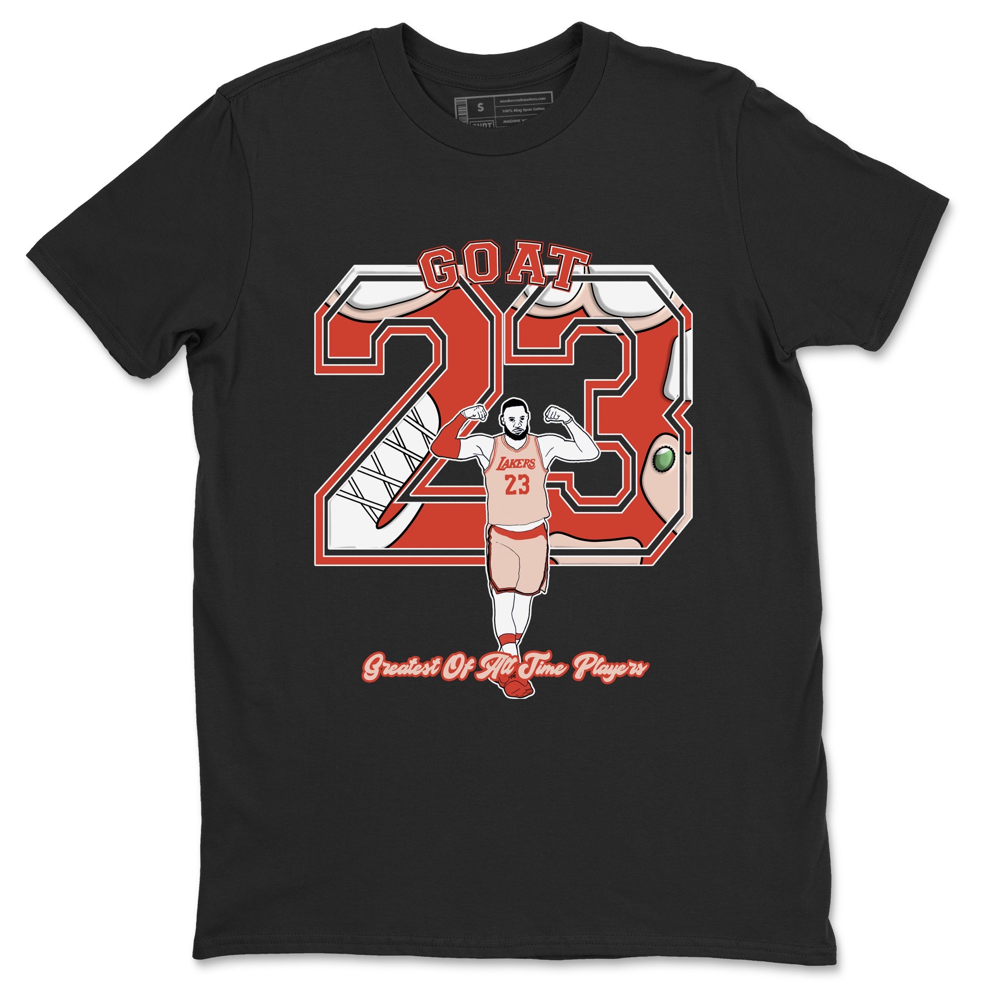 AJ13 Dune Red shirts to match jordans Goat Player sneaker match tees Air Jordan 13 Dune Red Drip Gear Zone streetwear brand Black 2 unisex cotton tee