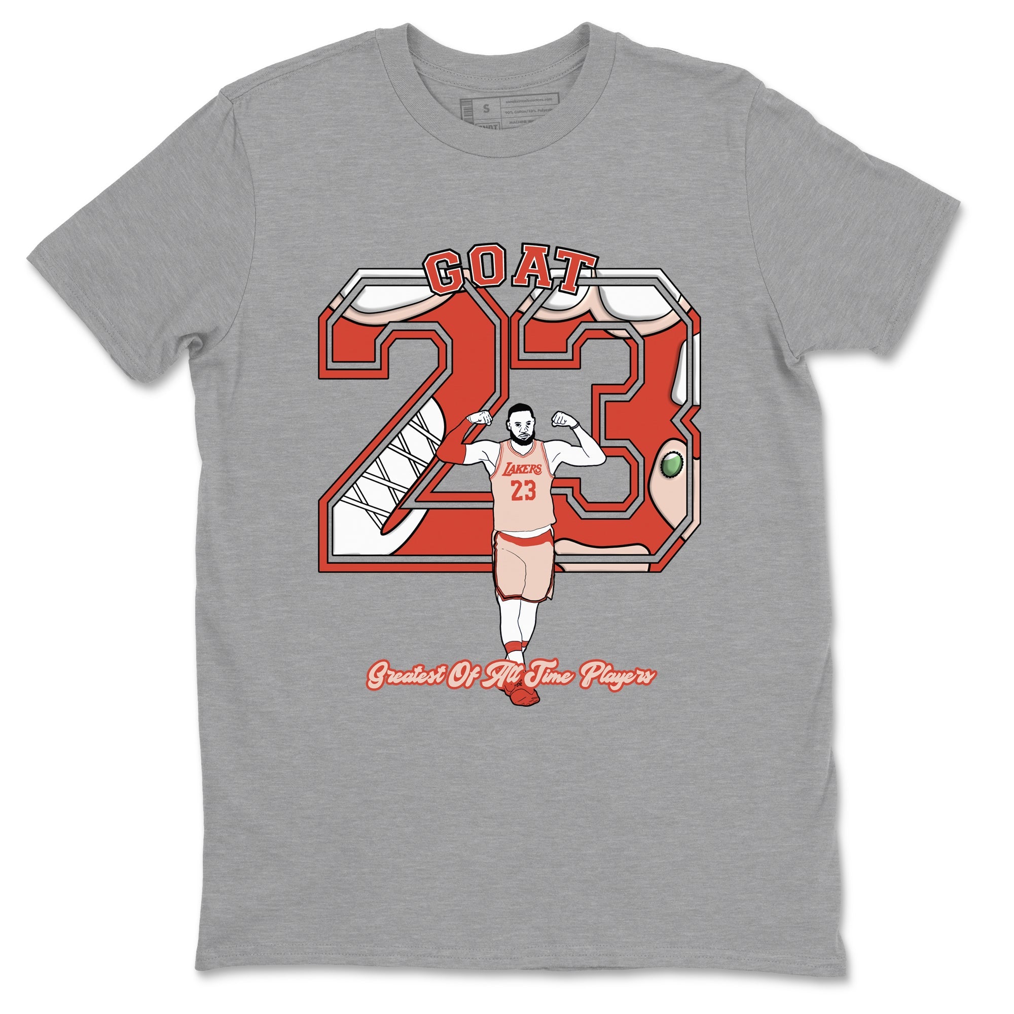 AJ13 Dune Red shirts to match jordans Goat Player sneaker match tees Air Jordan 13 Dune Red Drip Gear Zone streetwear brand Heather Grey 2 unisex cotton tee