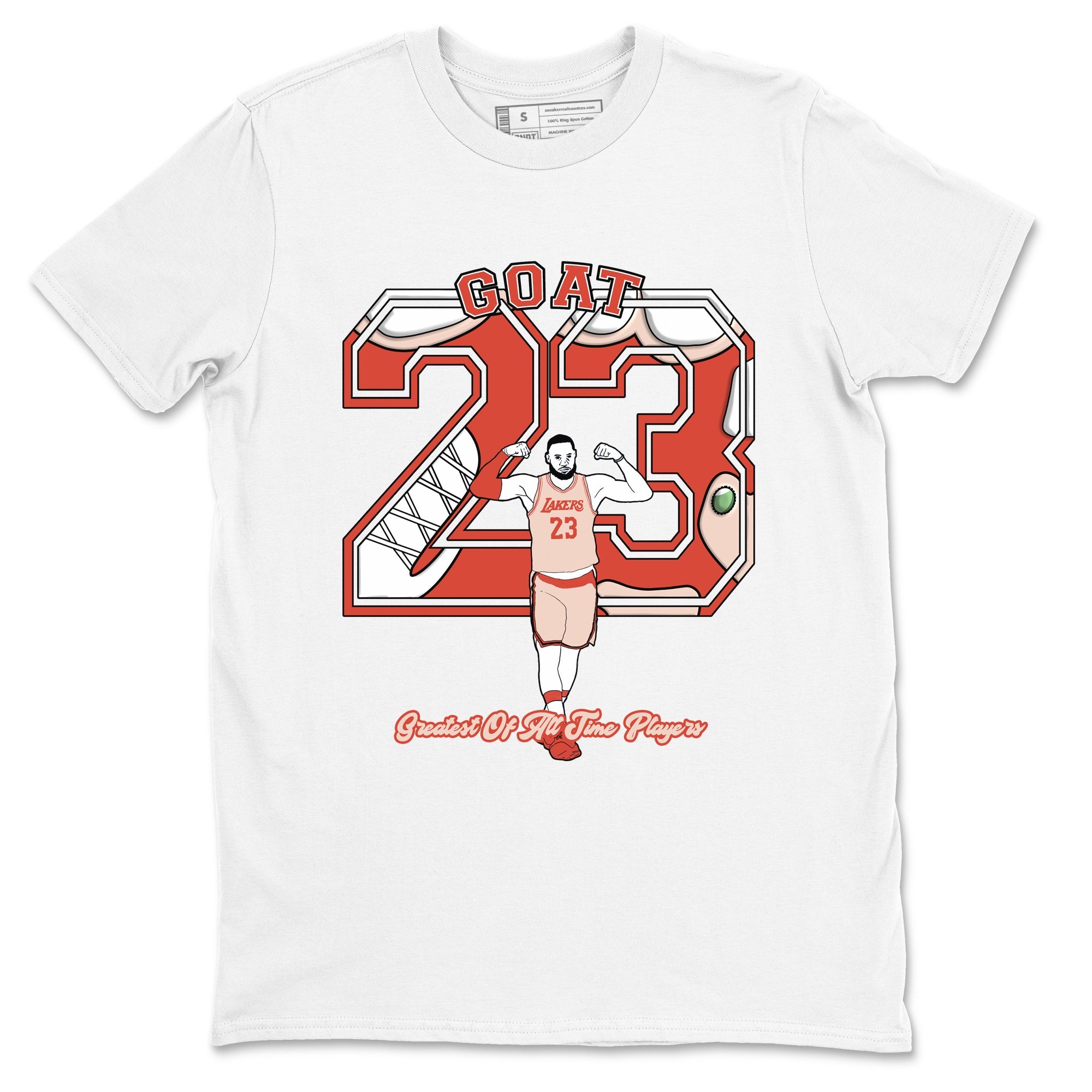 AJ13 Dune Red shirts to match jordans Goat Player sneaker match tees Air Jordan 13 Dune Red Drip Gear Zone streetwear brand White 2 unisex cotton tee