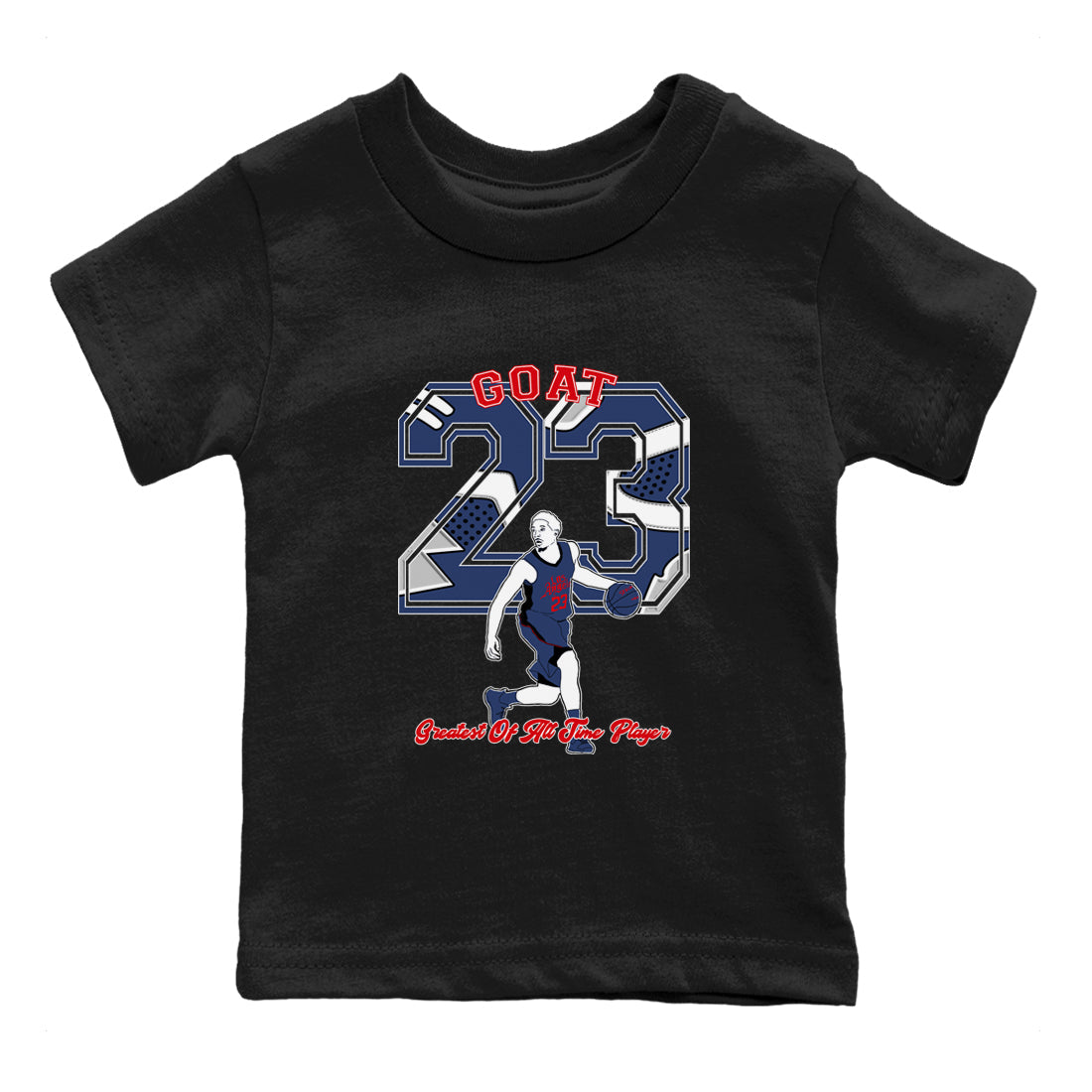 AJ6 Olympic shirt to match jordans Goat Player sneaker tees Air Jordan 6 Olympic Drip Gear Zone baby toddler Black 2 cotton Shirt