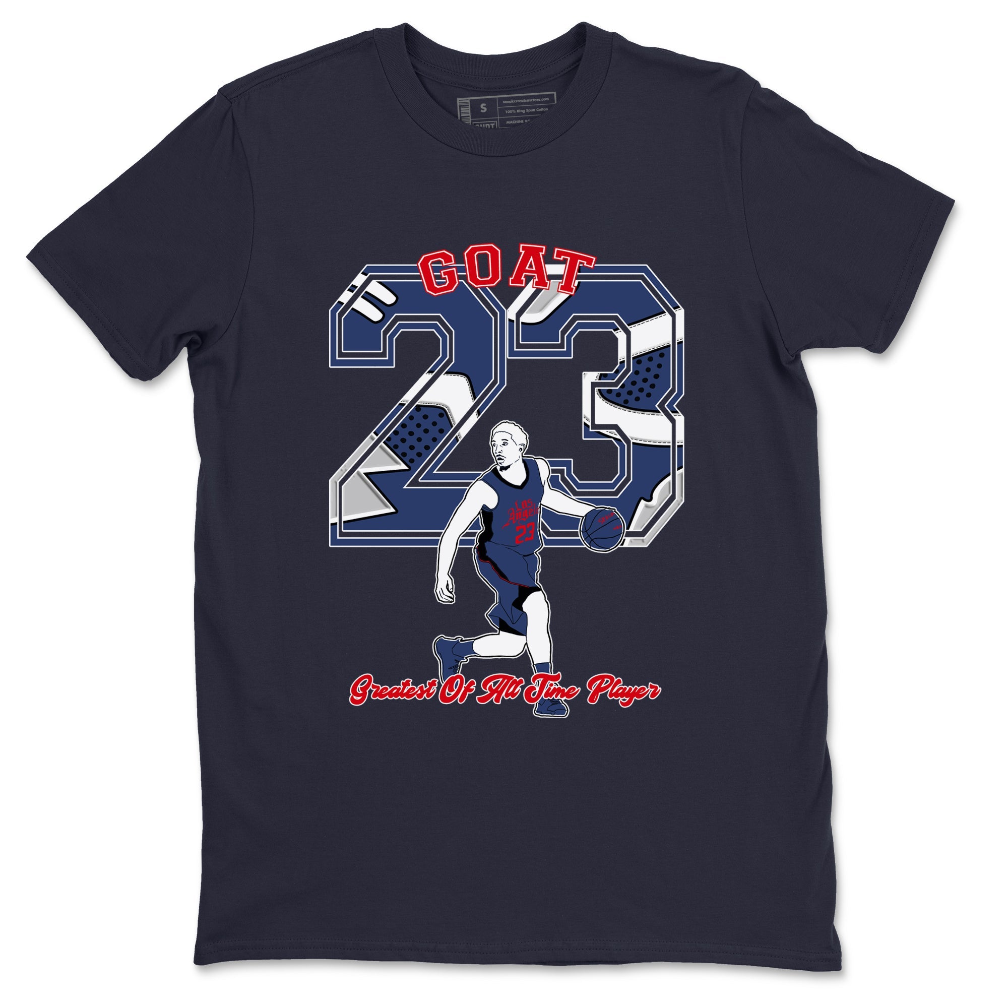 AJ6 Olympic shirt to match jordans Goat Player sneaker tees Air Jordan 6 Olympic Drip Gear Zone unisex cotton Navy 2 crew neck shirt